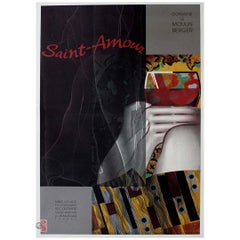 Das Originalplakat von Philippe Sommer für Saint Amour domaine le moulin berger