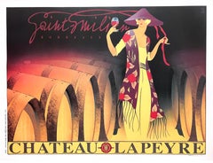 Original VIntage Chateau Lapeyre Horiizontal Poster by Philippe Sommer 1998