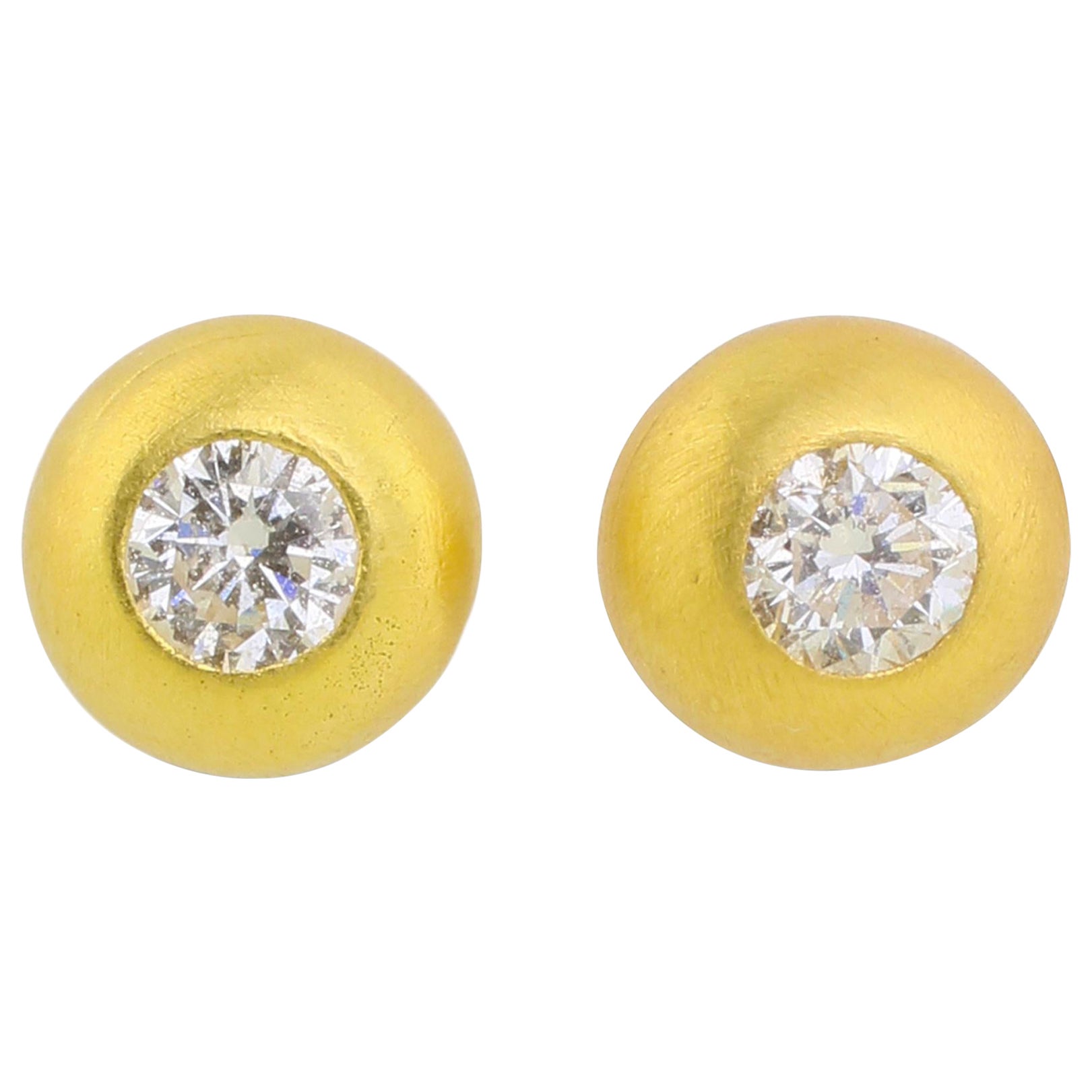PHILIPPE SPENCER 1/3 Karat. Tw. COLORLESS Diamant 20K Gold Tropfen-Ohrstecker mit Diamanten