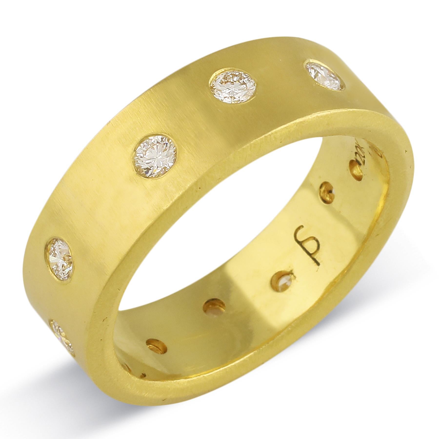 For Sale:  PHILIPPE SPENCER Men's 20K Gold 8x2mm Band with 1.03 Ct. Tw. COLORLESS Diamonds 3
