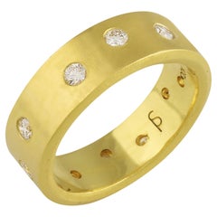PHILIPPE SPENCER 20K Gold 8x2mm Band with 1.03 Ct. Tw. COLORLESS Diamonds