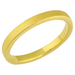 PHILIPPE SPENCER Solid 20K Gold Hand & Anvil Forged 2.75mm x 2 mm Band
