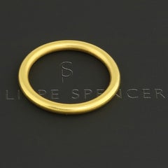 PHILIPPE SPENCER Massiv 20K Gold Handgeschmiedeter 2,3 mm Organischer runder Ring