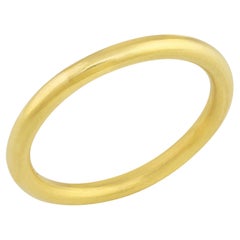 PHILIPPE SPENCER Solid 20K Gold Hand-Forged 2.3mm Organic Round Ring