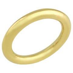 PHILIPPE SPENCER Massiv 20K Gold Handgeschmiedeter, Bio-Ring, rund, 3,8 mm, Bio