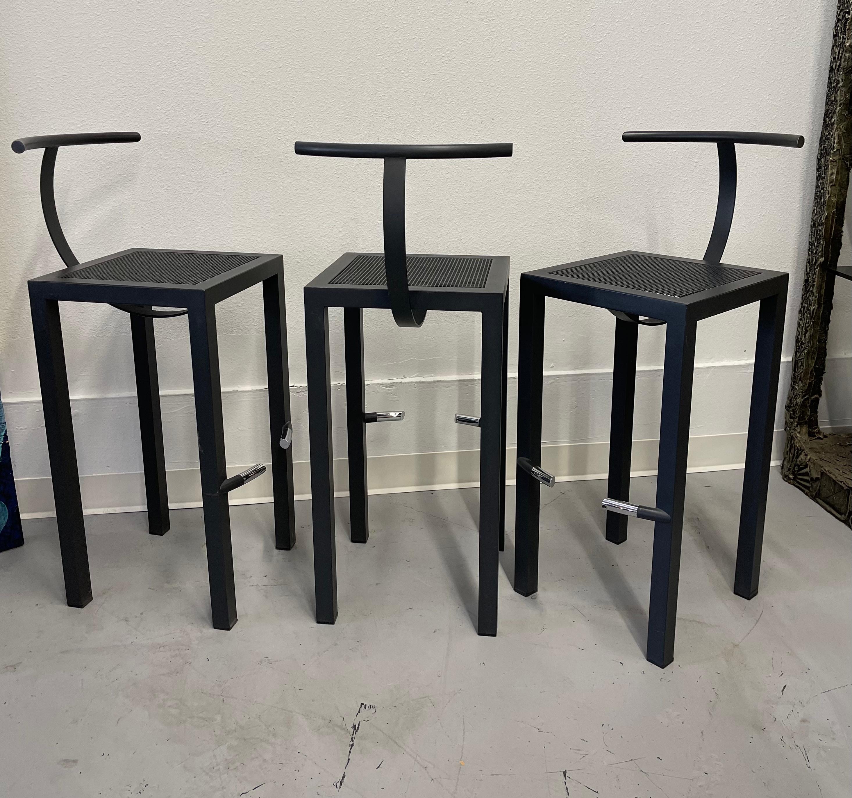 Hand-Crafted Philippe Starck Aleph Ubik Sarapis Bar Stools for Driade