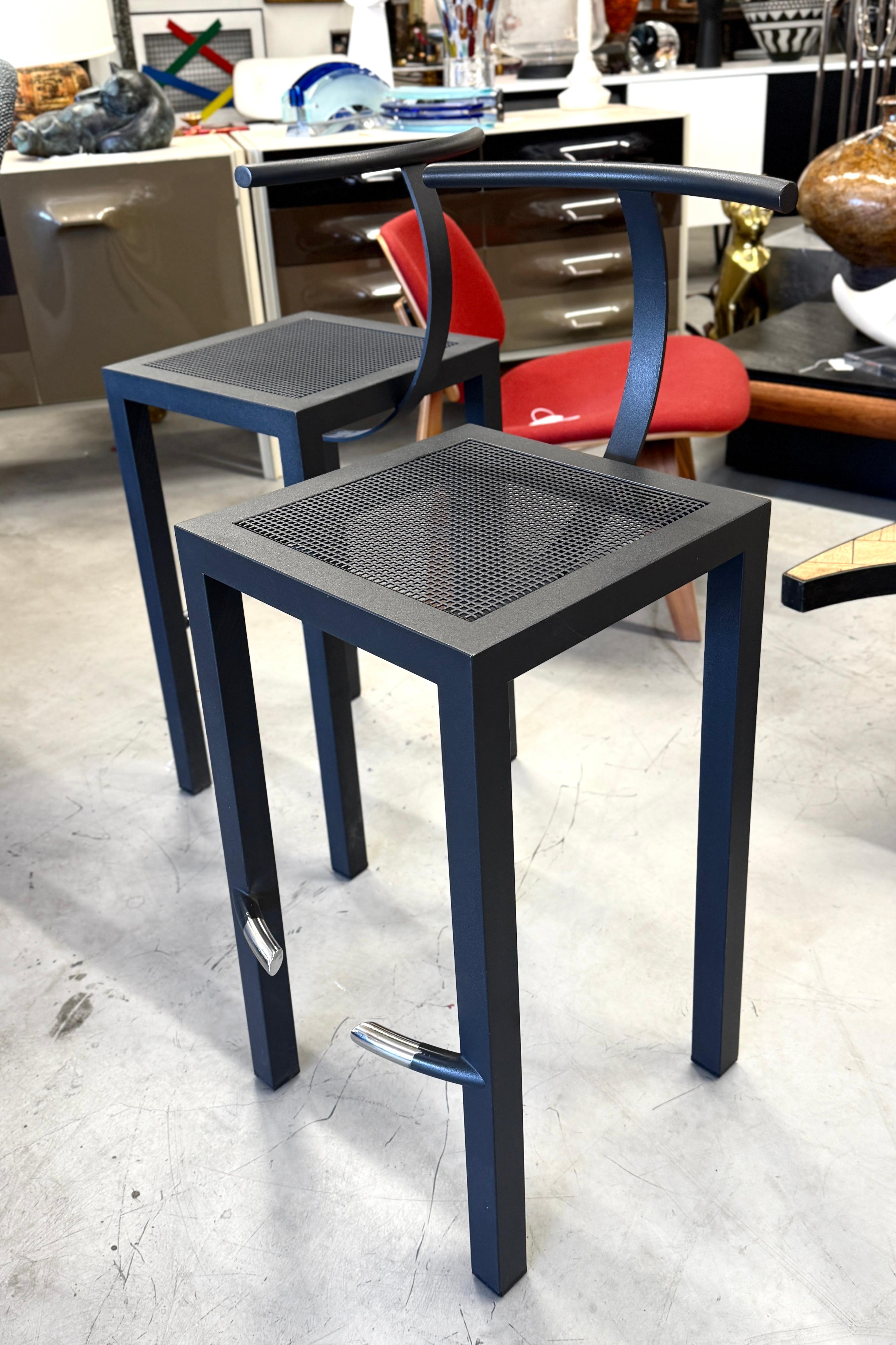 Hand-Crafted Philippe Starck Aleph Ubik Sarapis Counter Stools for Driade For Sale