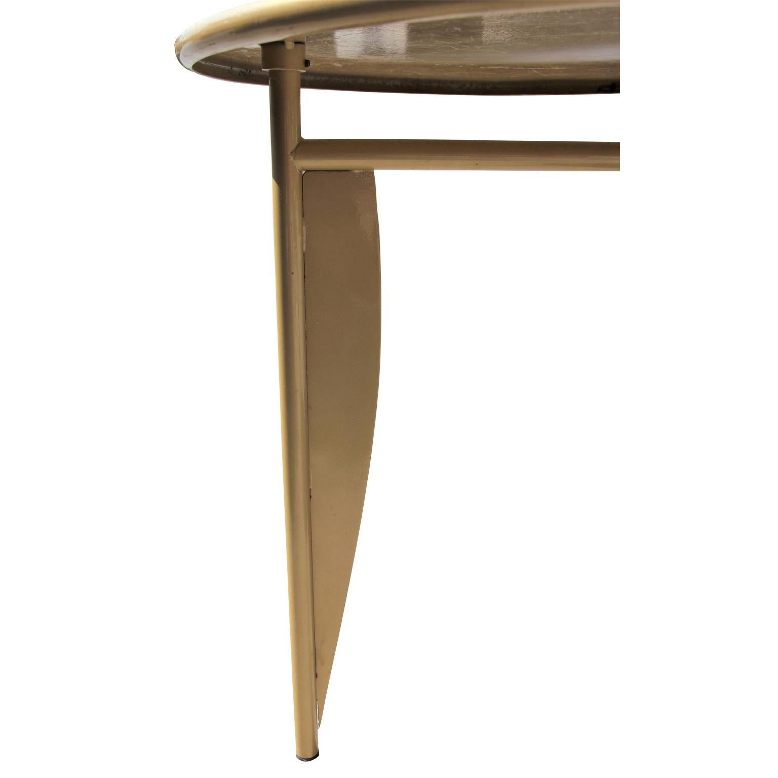 French Philippe Starck and Aleph Ubik 3 Leg Dining/ Occasional Table 