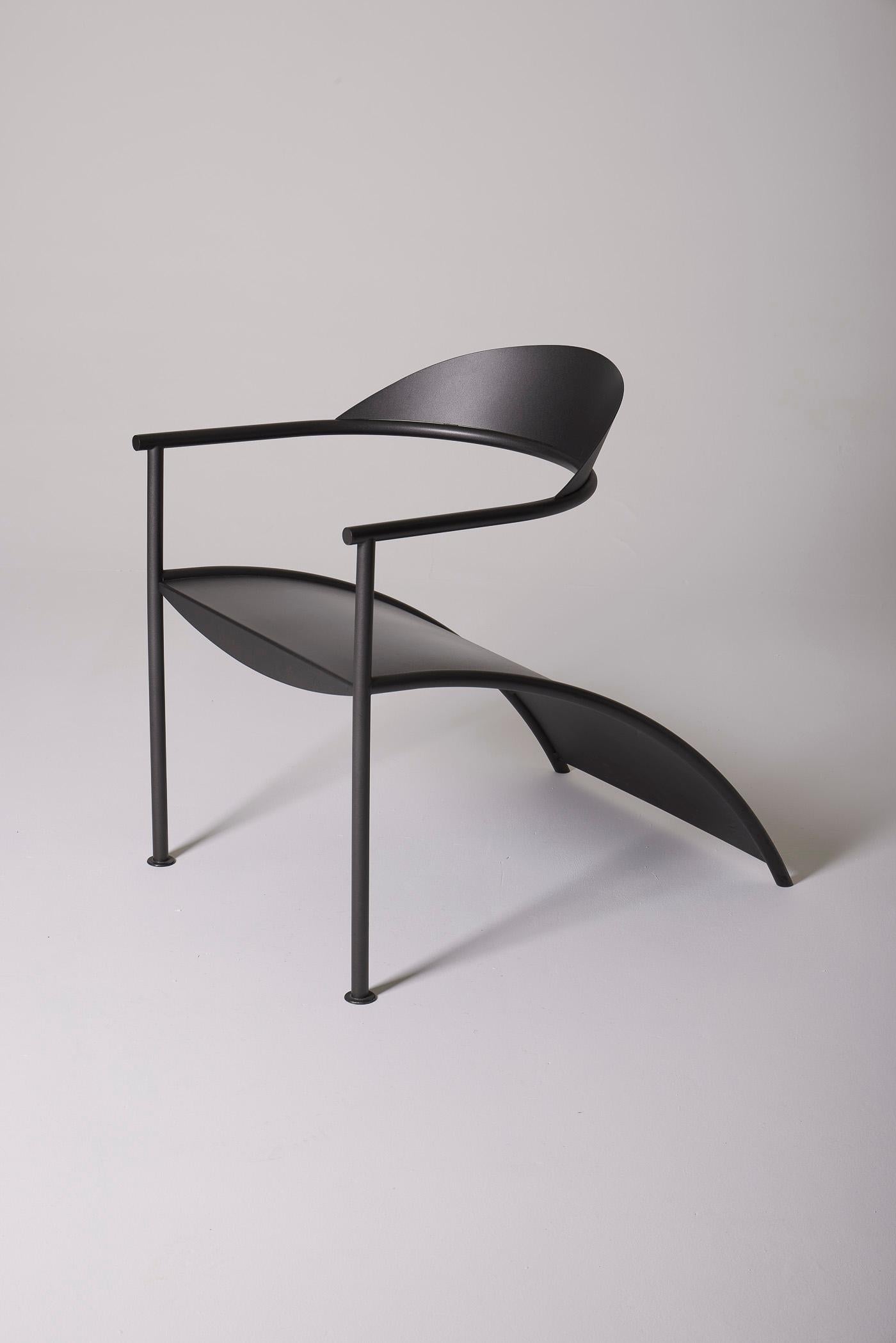 Modèle de chaise Pat Conley II du designer Philippe Starck pour XO, datant des années 1980. Structure en métal anodisé gris. En parfait état.
DV515