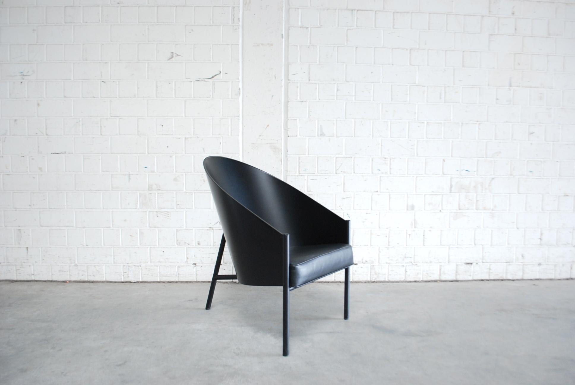 Philippe Starck Black Chair Armchair Driade Aleph Model Pratfall In Good Condition For Sale In Munich, Bavaria