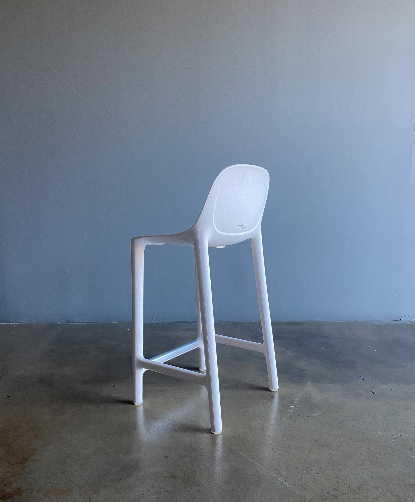 Philippe Starck Broom Barstools in White for Emeco, 'Set of Three' 1