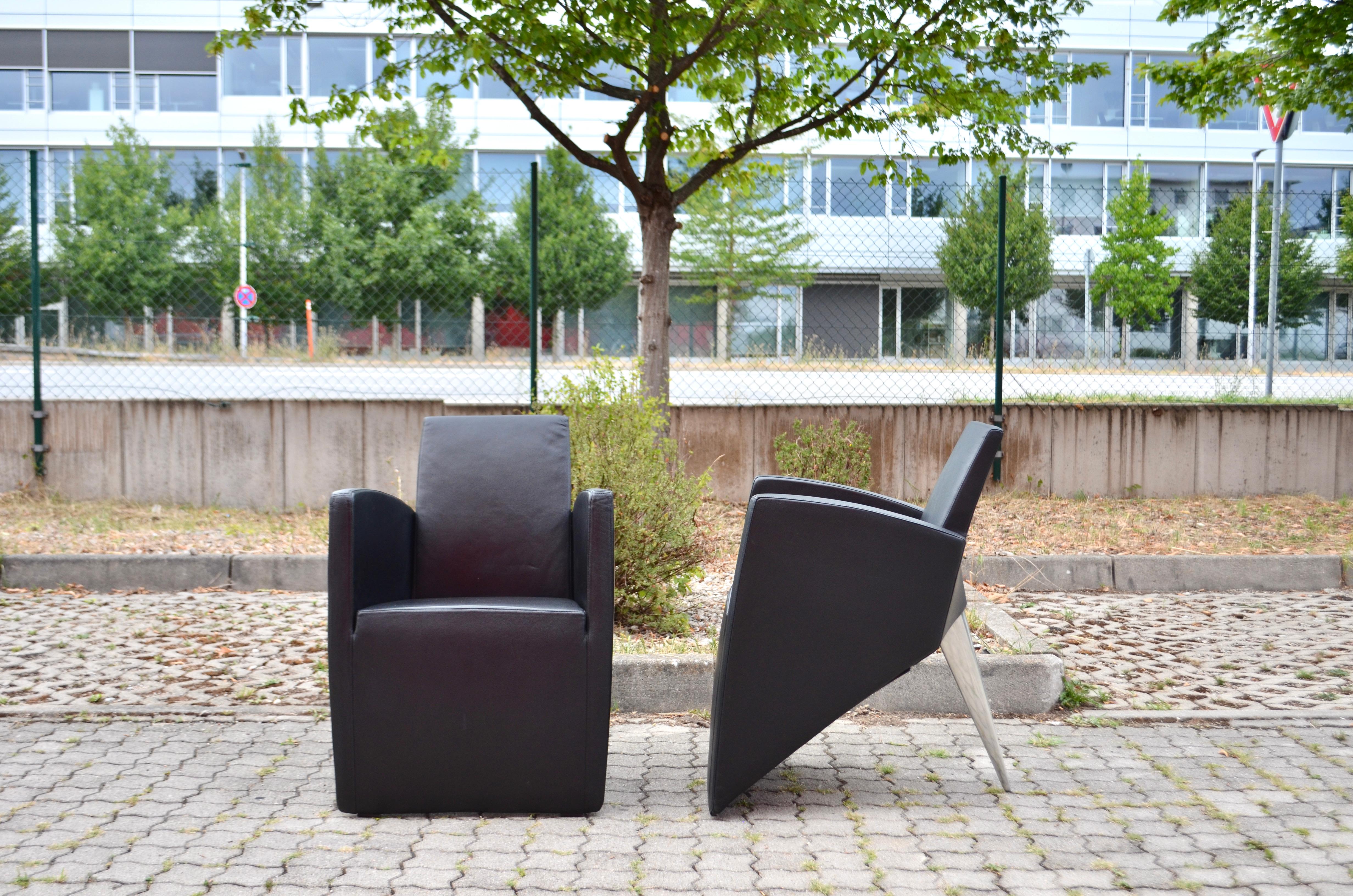 italien Philippe Starck ensemble de 4 fauteuils de chaise Driade Aleph Modèle Jack Lang en vente