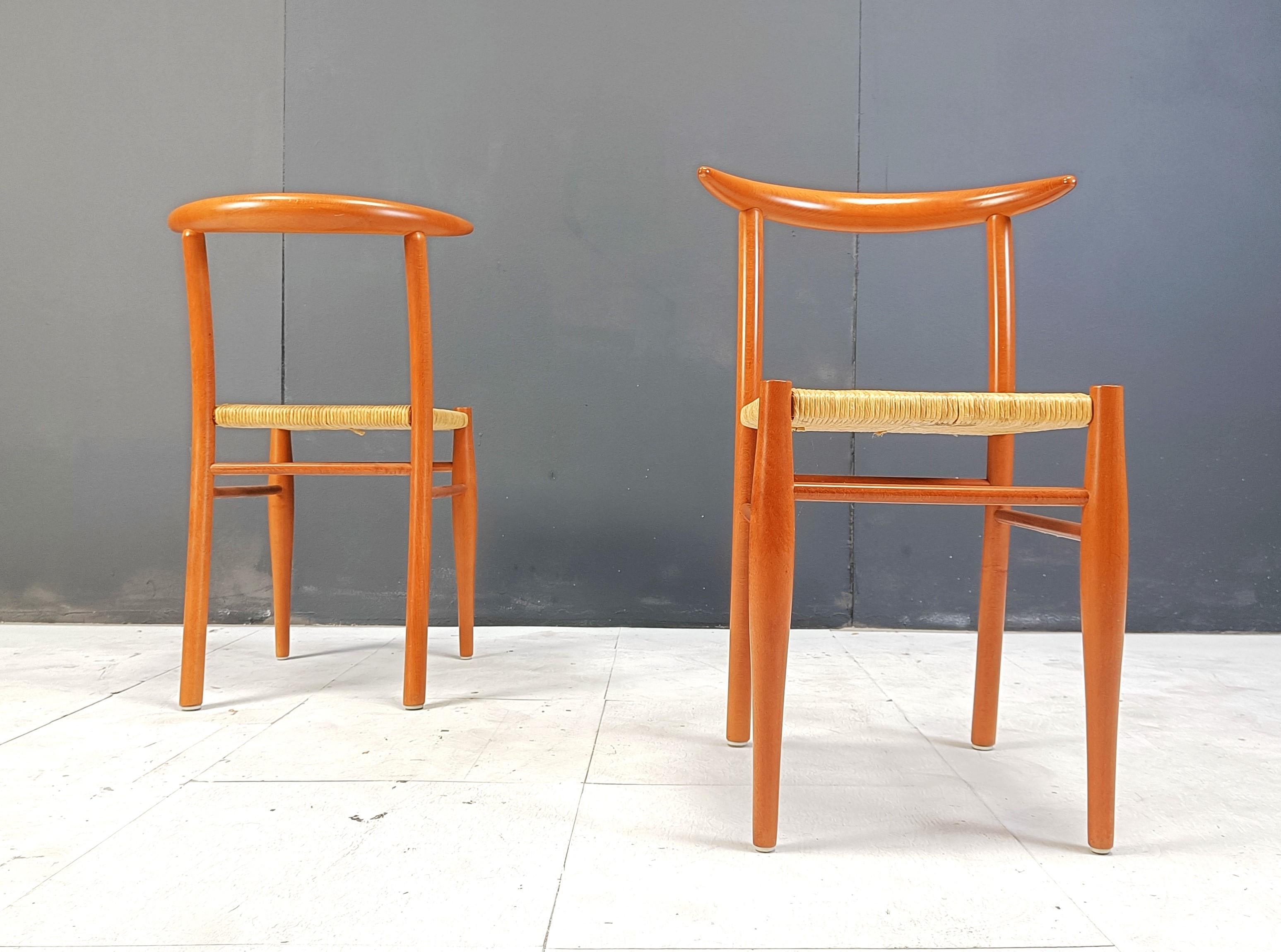 Philippe Starck chairs model Tessa nature edition Driade Aleph 1990 set of 4 6