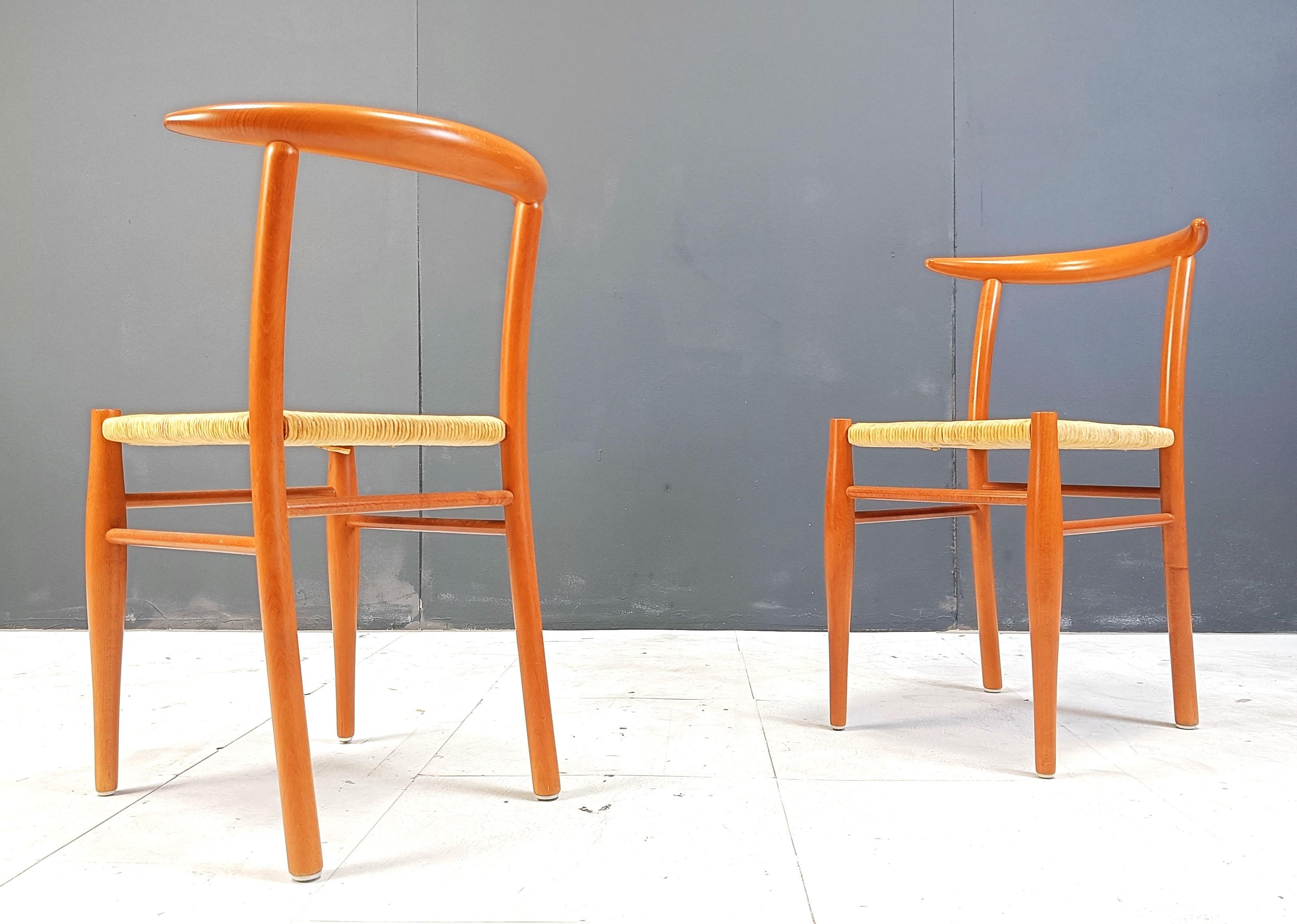 Philippe Starck chairs model Tessa nature edition Driade Aleph 1990 set of 4 7