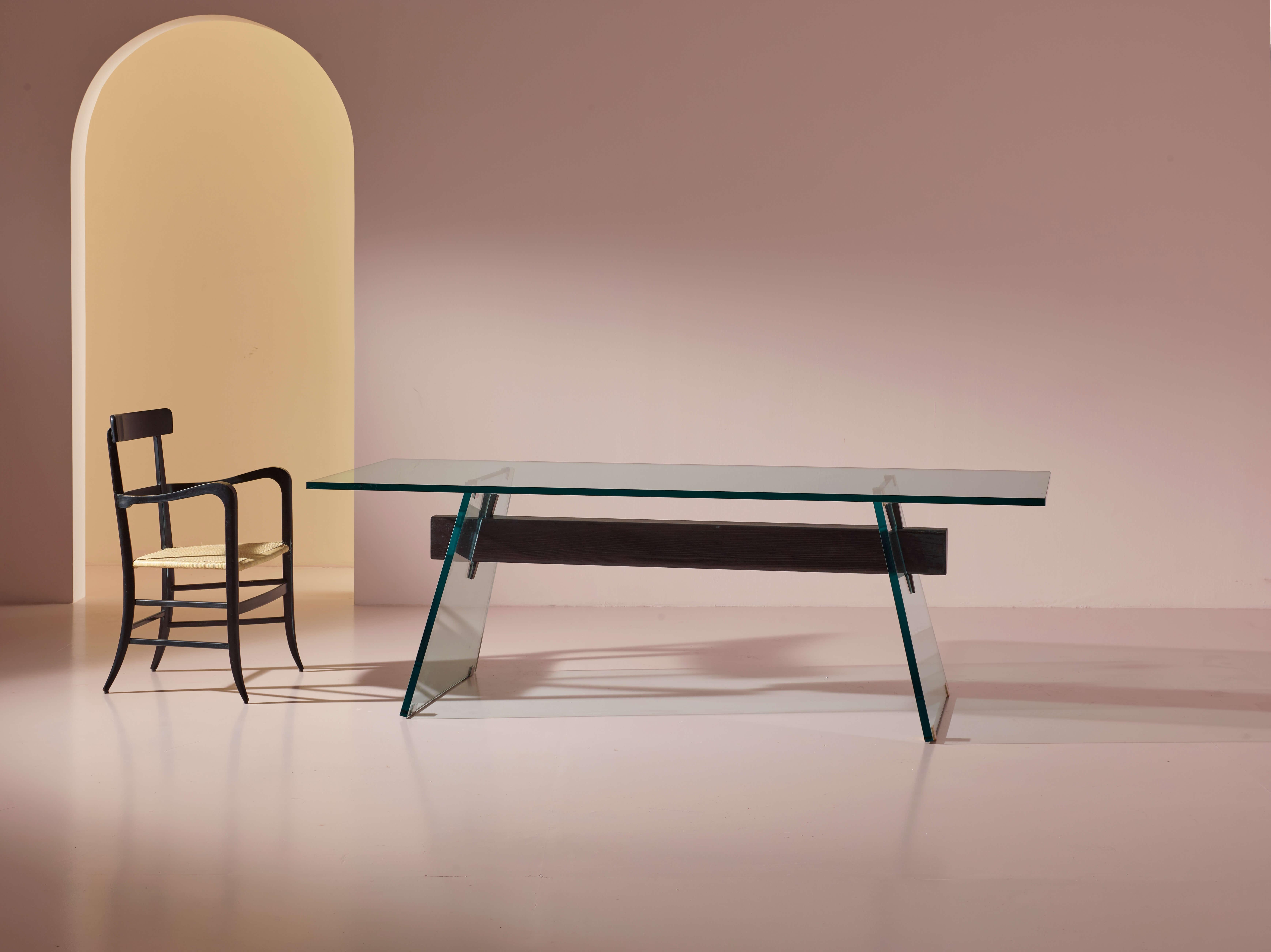Philippe Starck Compression prototype dining table by Glas Italia, 2024 For Sale 4