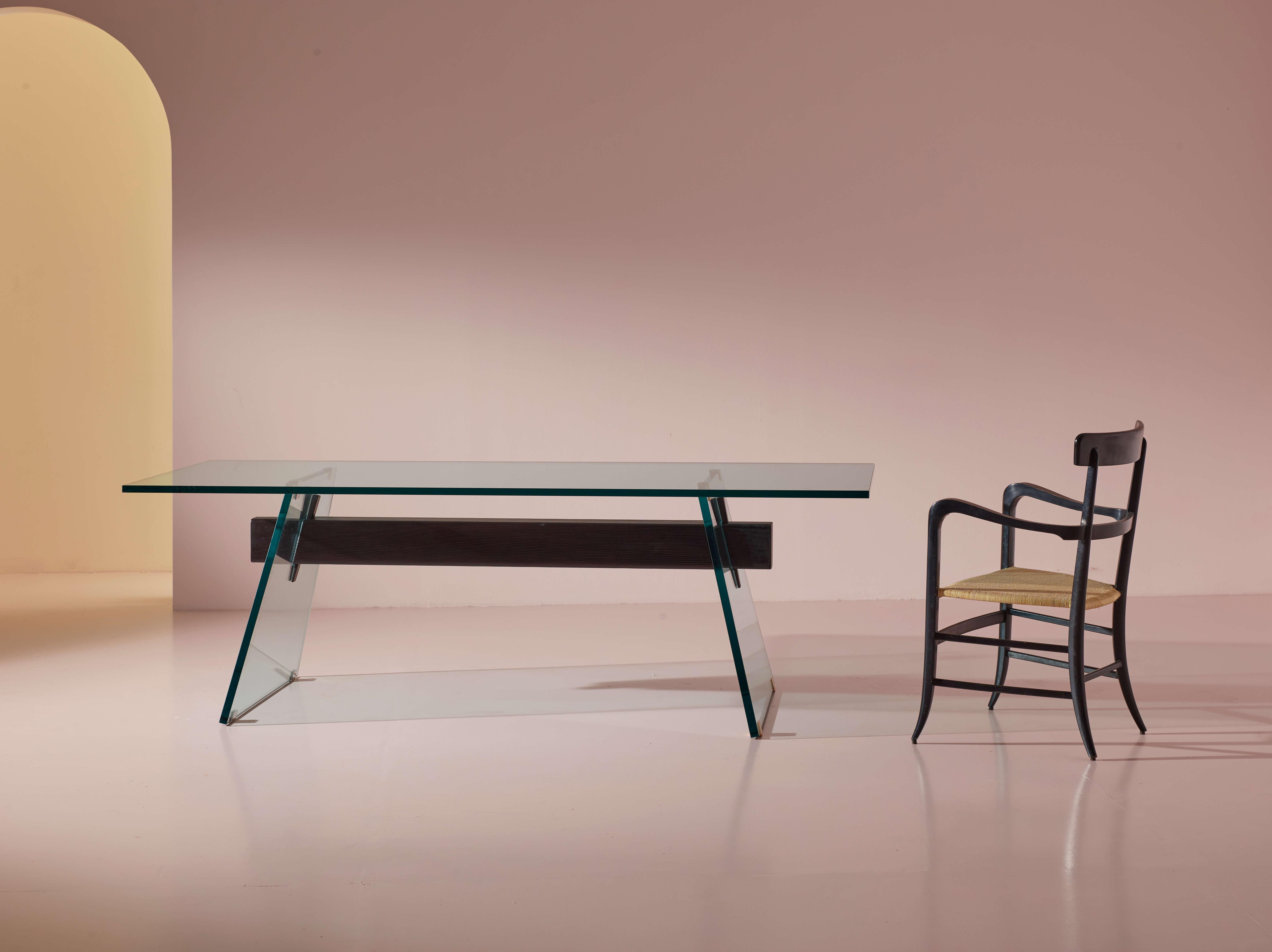 Philippe Starck Compression prototype dining table by Glas Italia, 2024 In Good Condition For Sale In Chiavari, Liguria