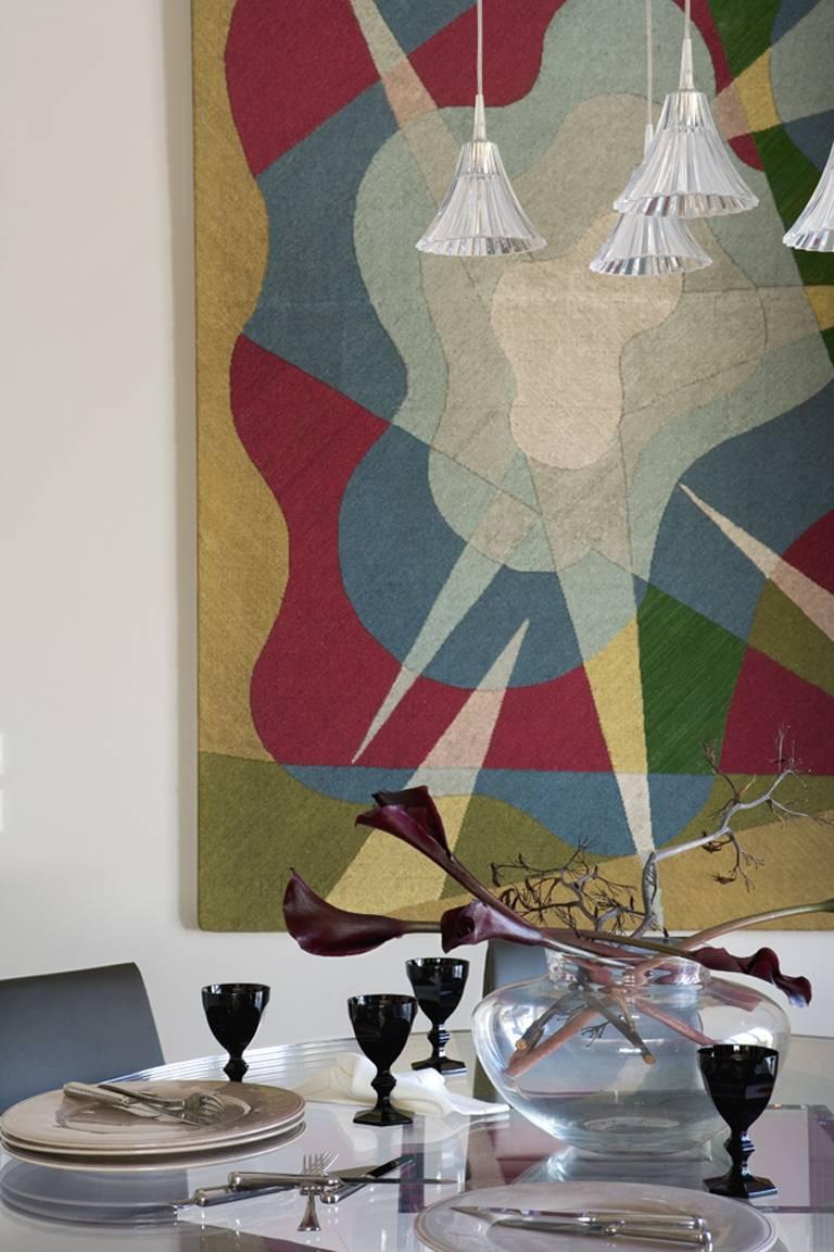 Baccarat Diseño Contemporáneo Cristal Negro de Philippe Starck 2