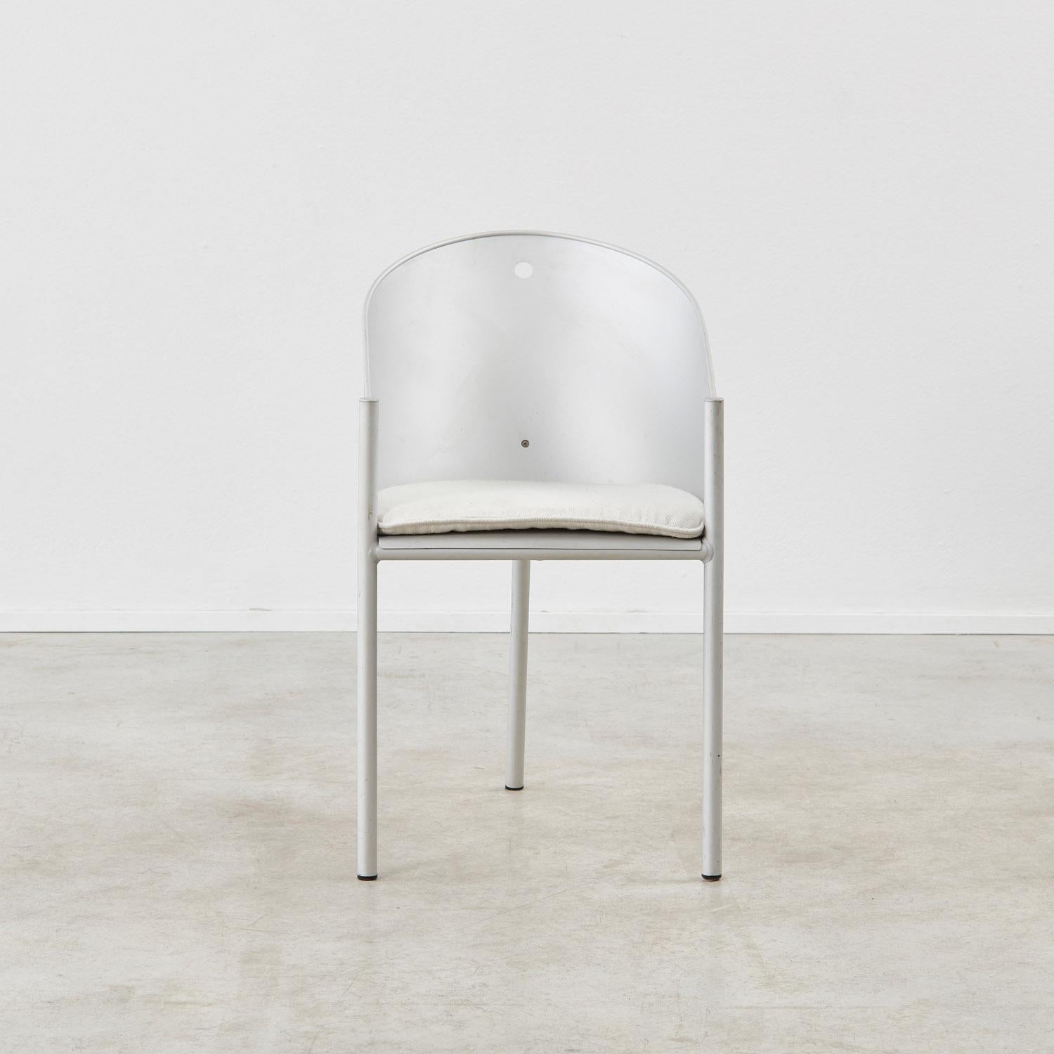 Late 20th Century Philippe Starck 'Costes Alluminio' chair for Driade - Italy, 1988 For Sale