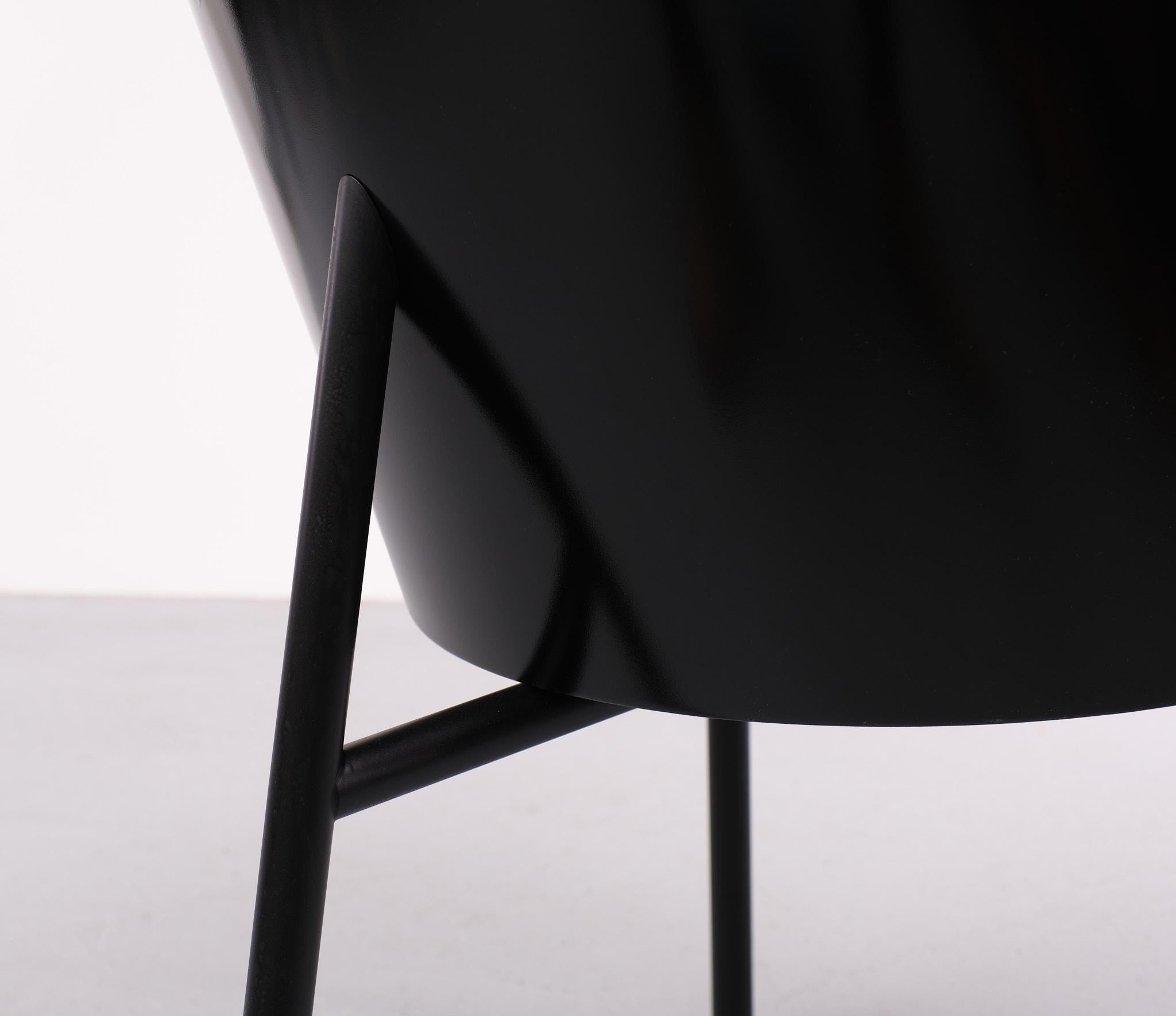 Leather Philippe Starck Costes Chair Driade Aleph, 1980