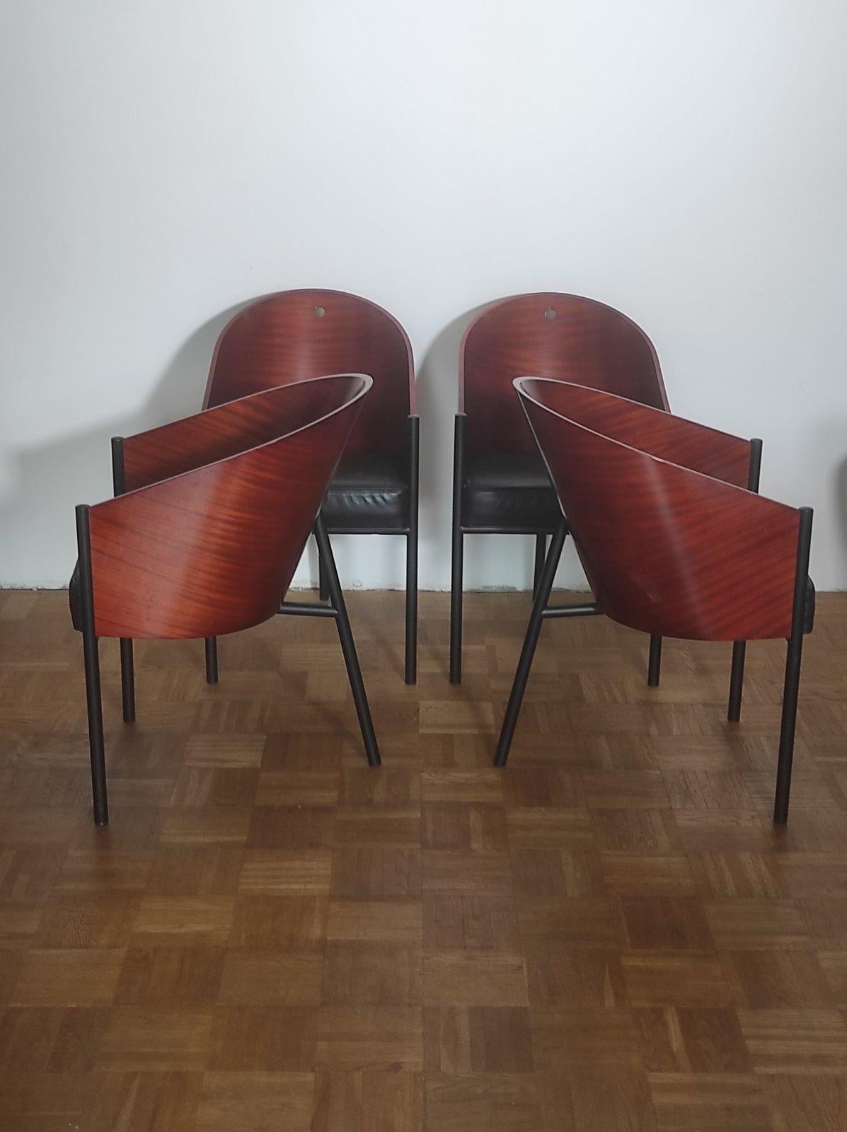 Mid-Century Modern Philippe Starck Costes Chairs for Driade 1980s For Sale