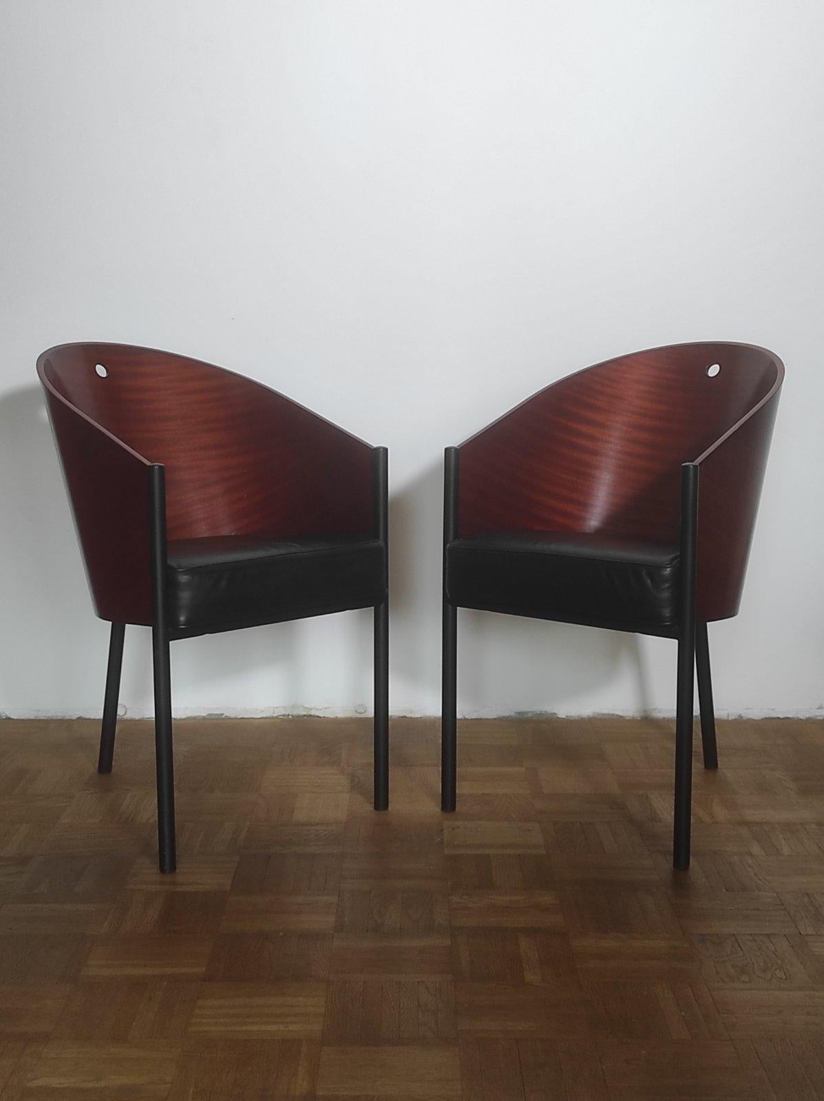 French Philippe Starck Costes Chairs for Driade 1980s For Sale