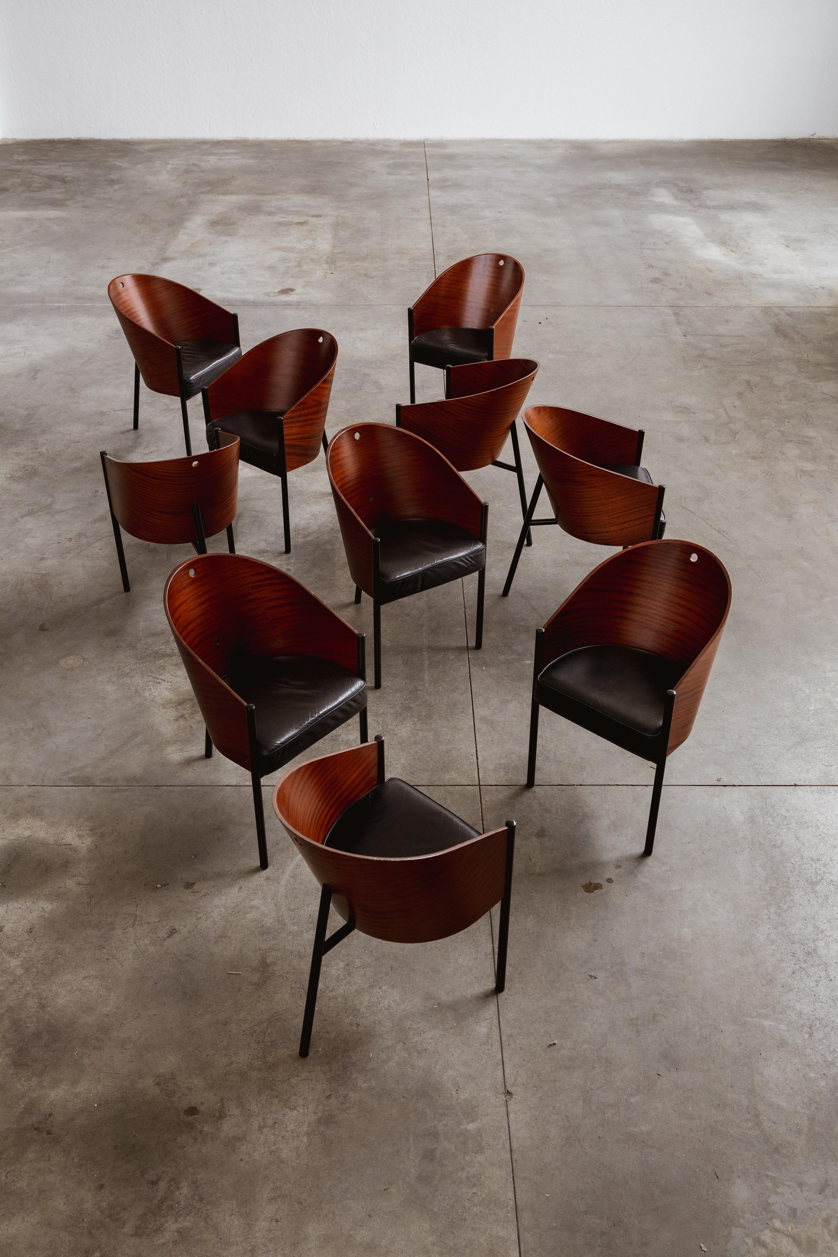 Philippe Starck Costes Esszimmerstühle für Driade, 1984, Set von 10 Stühlen (Ende des 20. Jahrhunderts) im Angebot