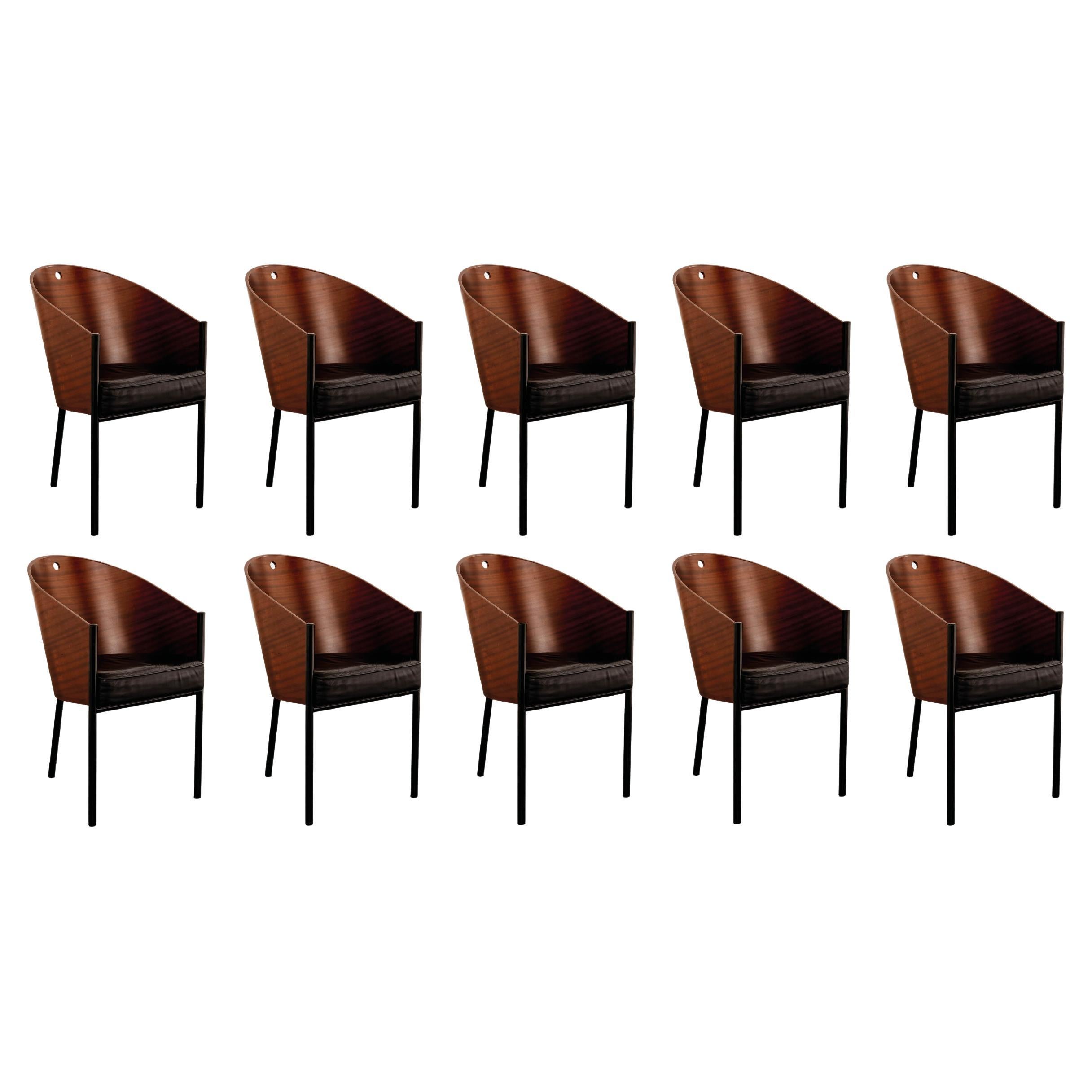 Philippe Starck “Costes” Dining Chairs for Driade, 1984, Set of 10