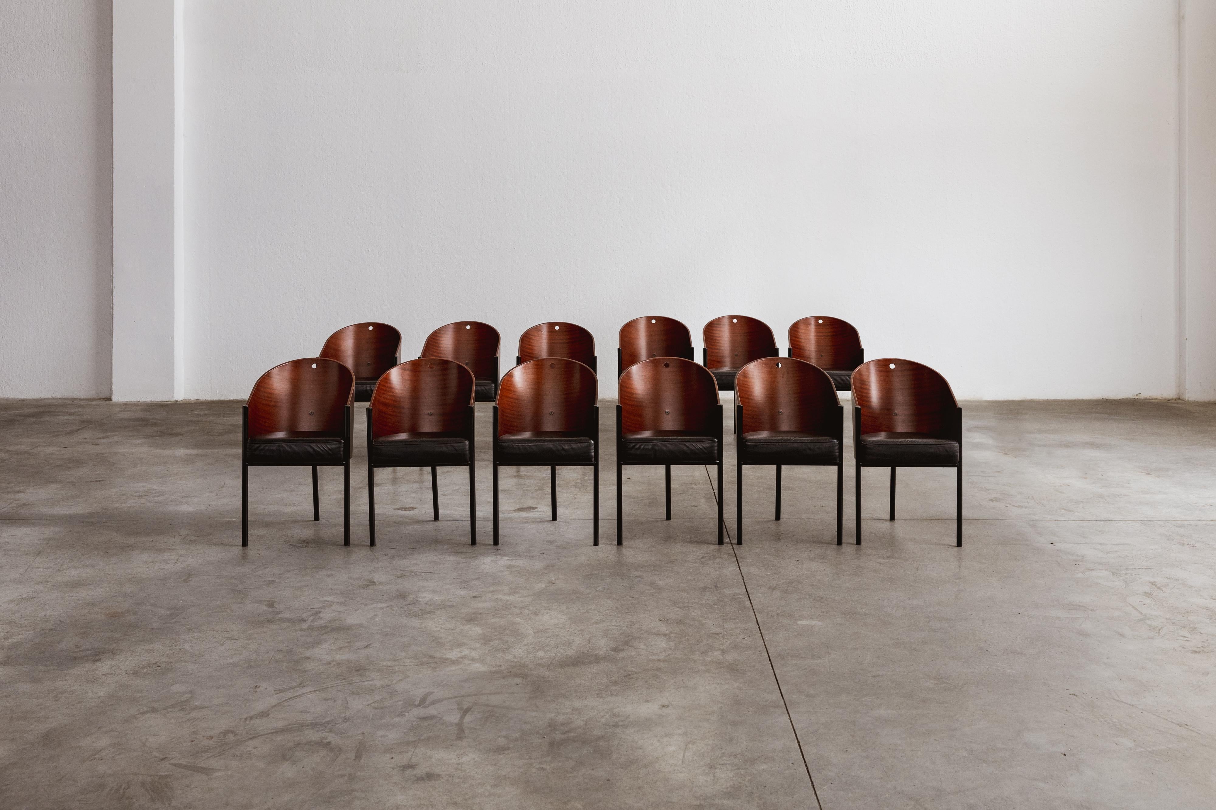 Philippe Starck Costes Esszimmerstühle für Driade, 1984, Set von 12 Stühlen (Italienisch) im Angebot
