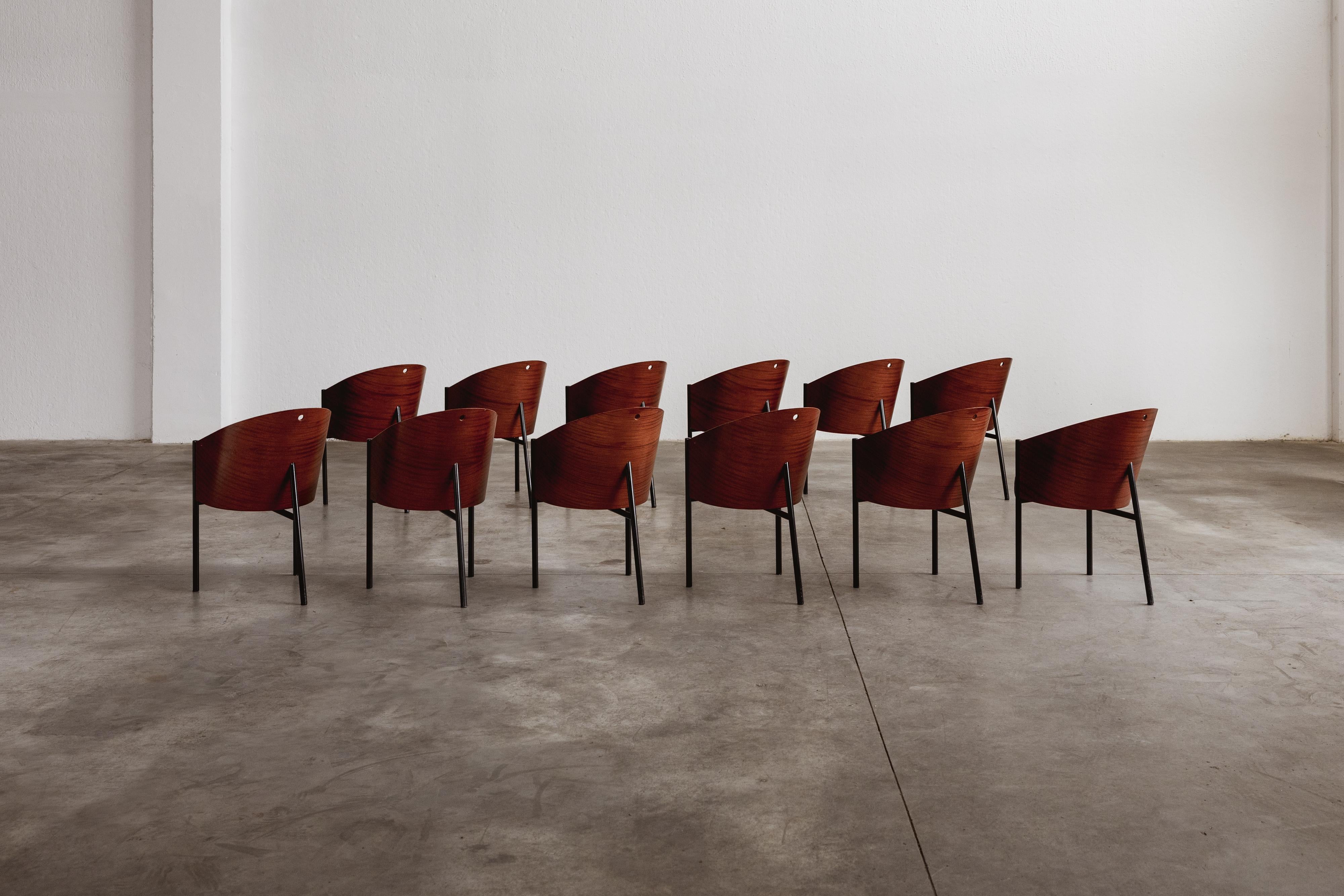 Philippe Starck Costes Esszimmerstühle für Driade, 1984, Set von 12 Stühlen (Ende des 20. Jahrhunderts) im Angebot