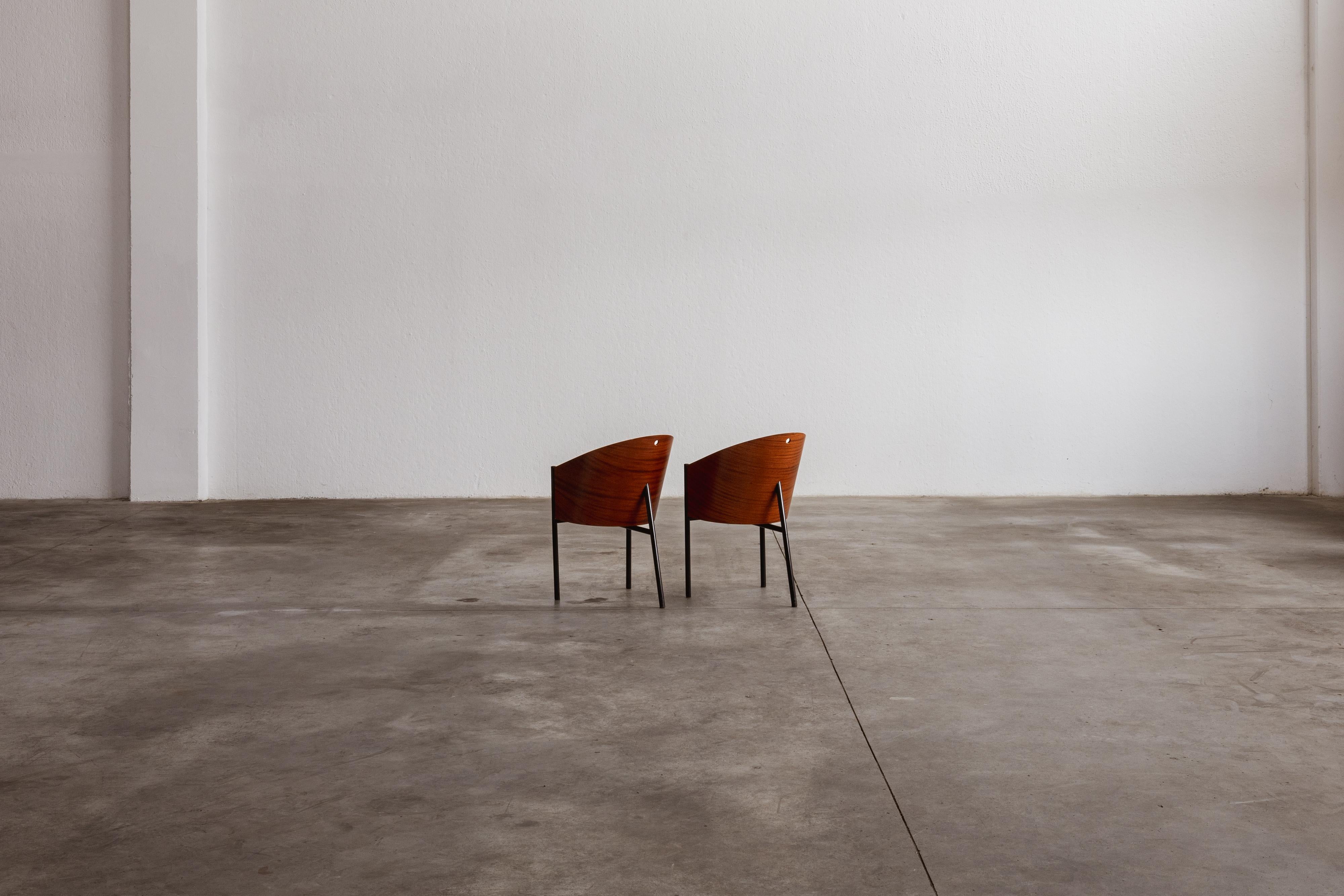 Philippe Starck Costes Esszimmerstühle für Driade, 1984, 2er-Set im Angebot 3