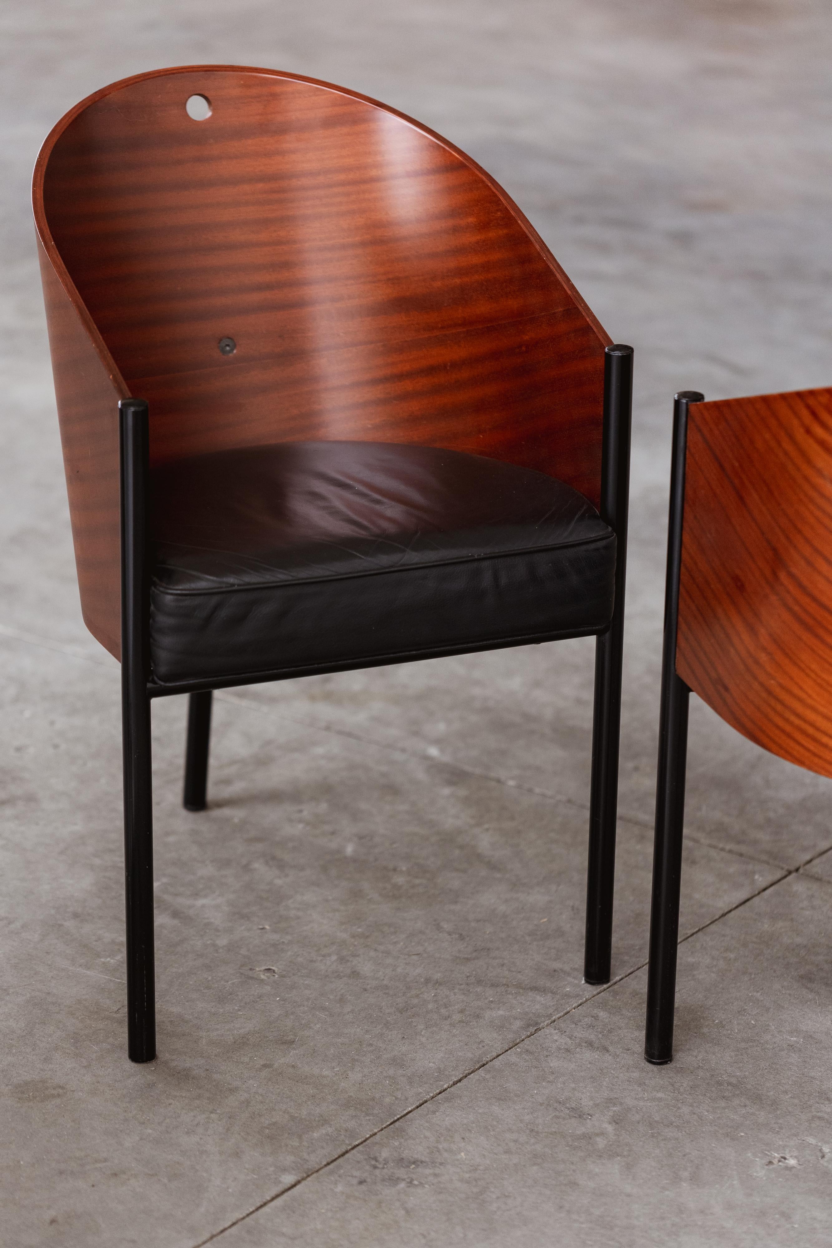 Philippe Starck Costes Esszimmerstühle für Driade, 1984, 2er-Set im Angebot 4