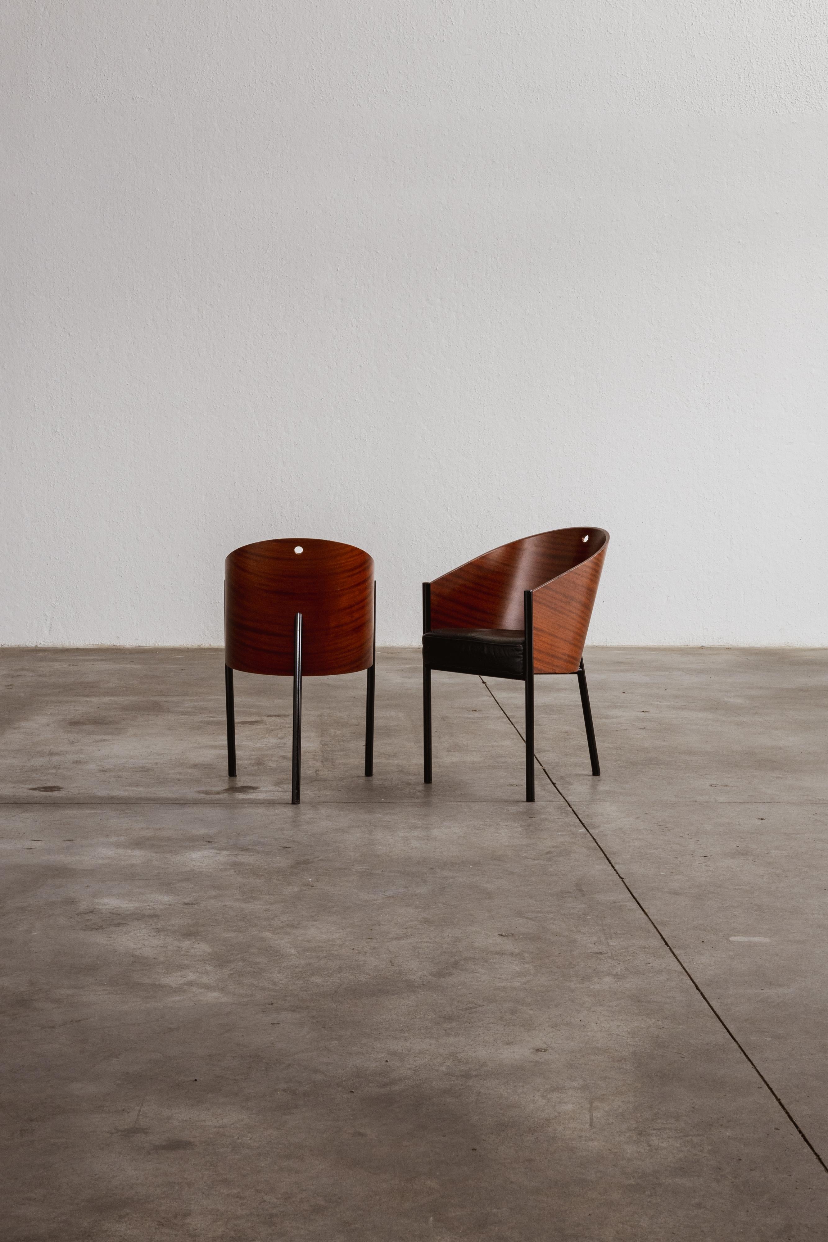 Philippe Starck Costes Esszimmerstühle für Driade, 1984, 2er-Set im Angebot 5