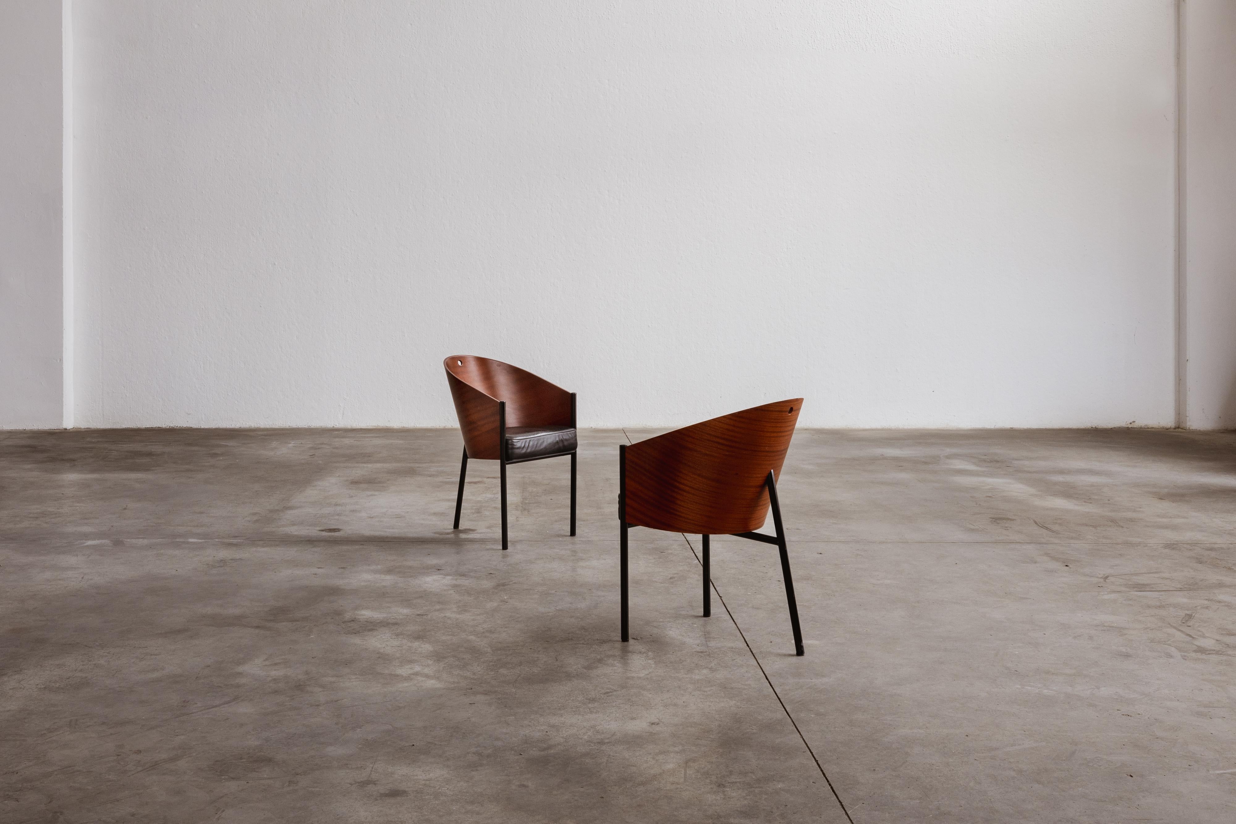 Philippe Starck Costes Esszimmerstühle für Driade, 1984, 2er-Set im Angebot 7