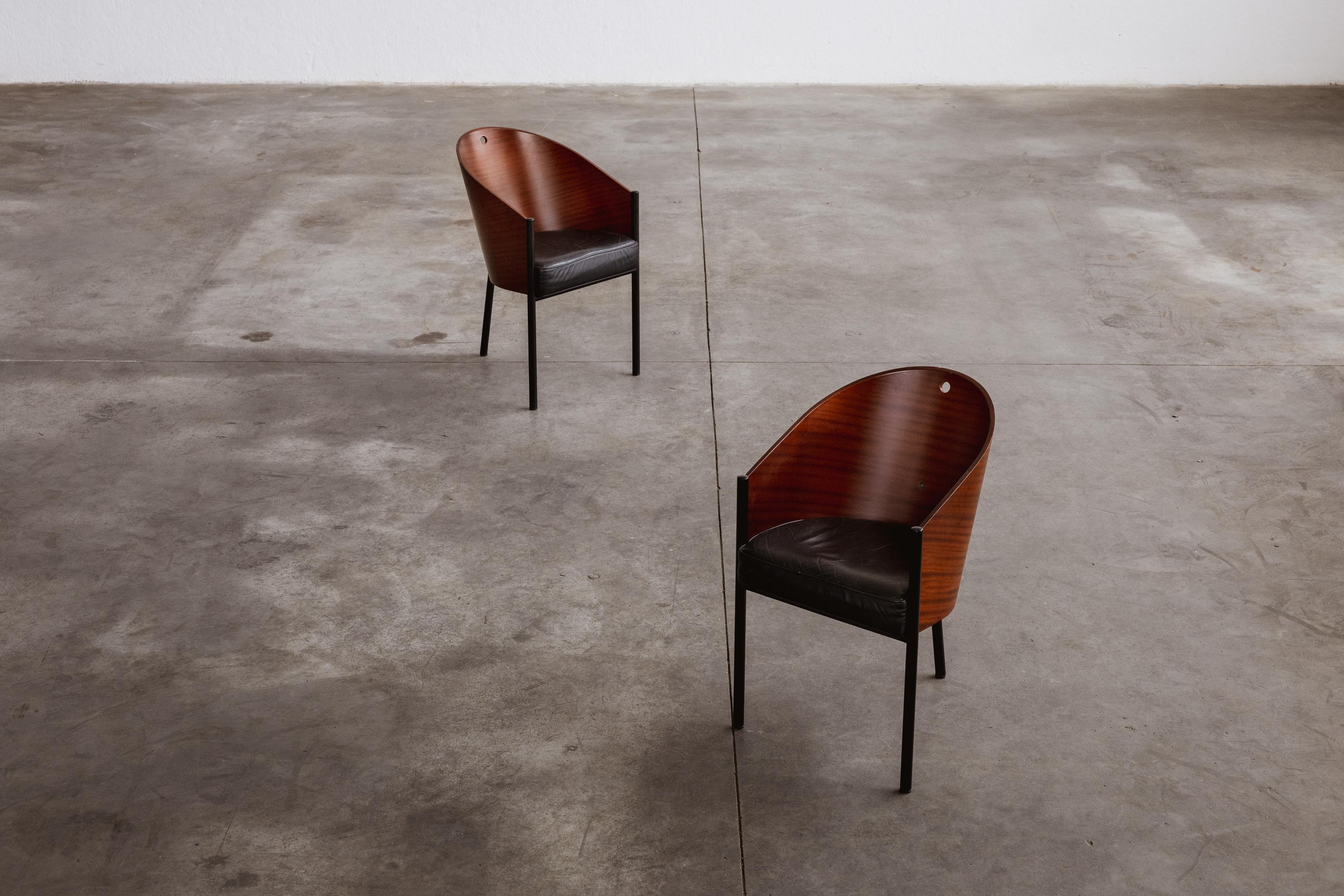 Philippe Starck Costes Esszimmerstühle für Driade, 1984, 2er-Set im Angebot 1