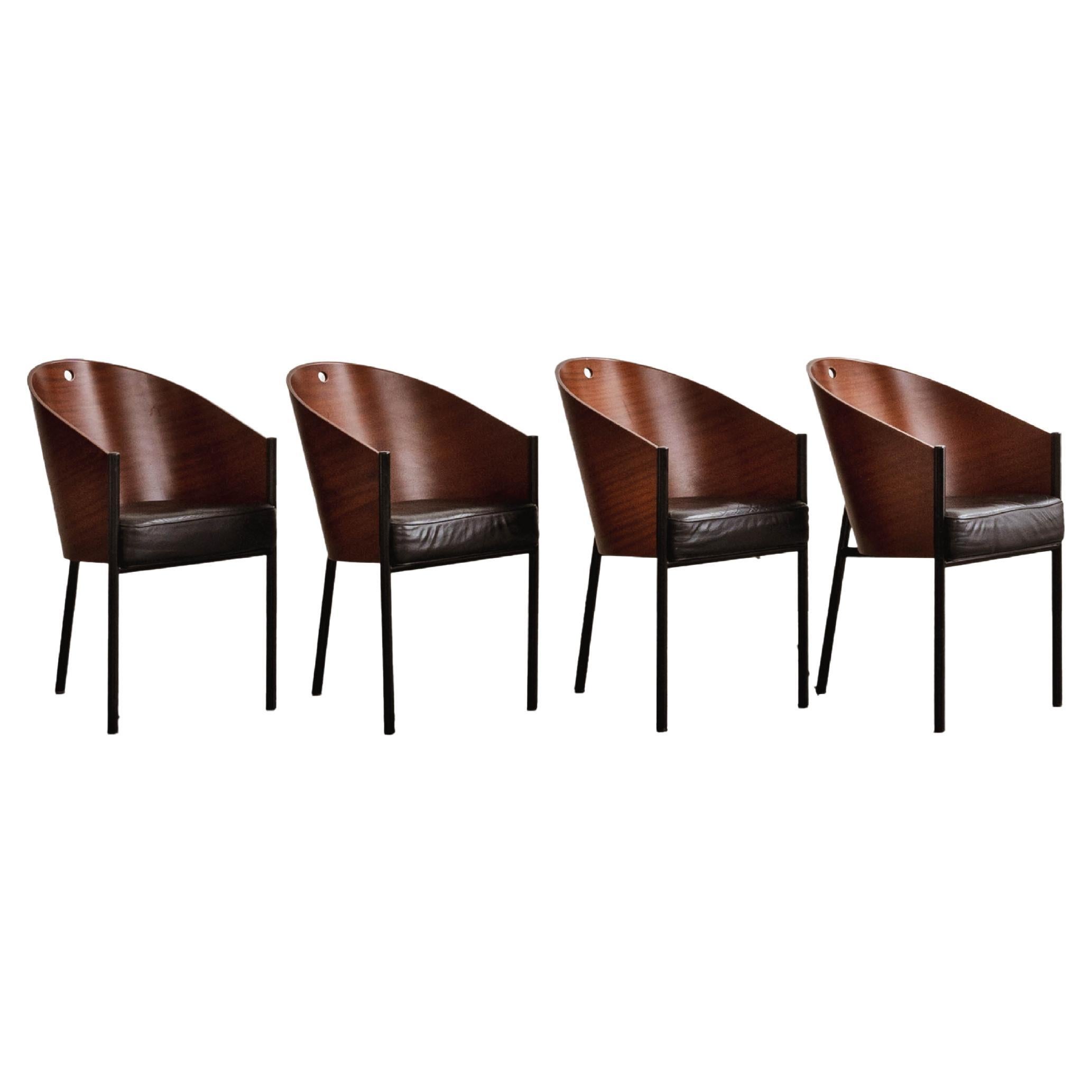 Philippe Starck “Costes” Dining Chairs for Driade, 1984, Set of 4