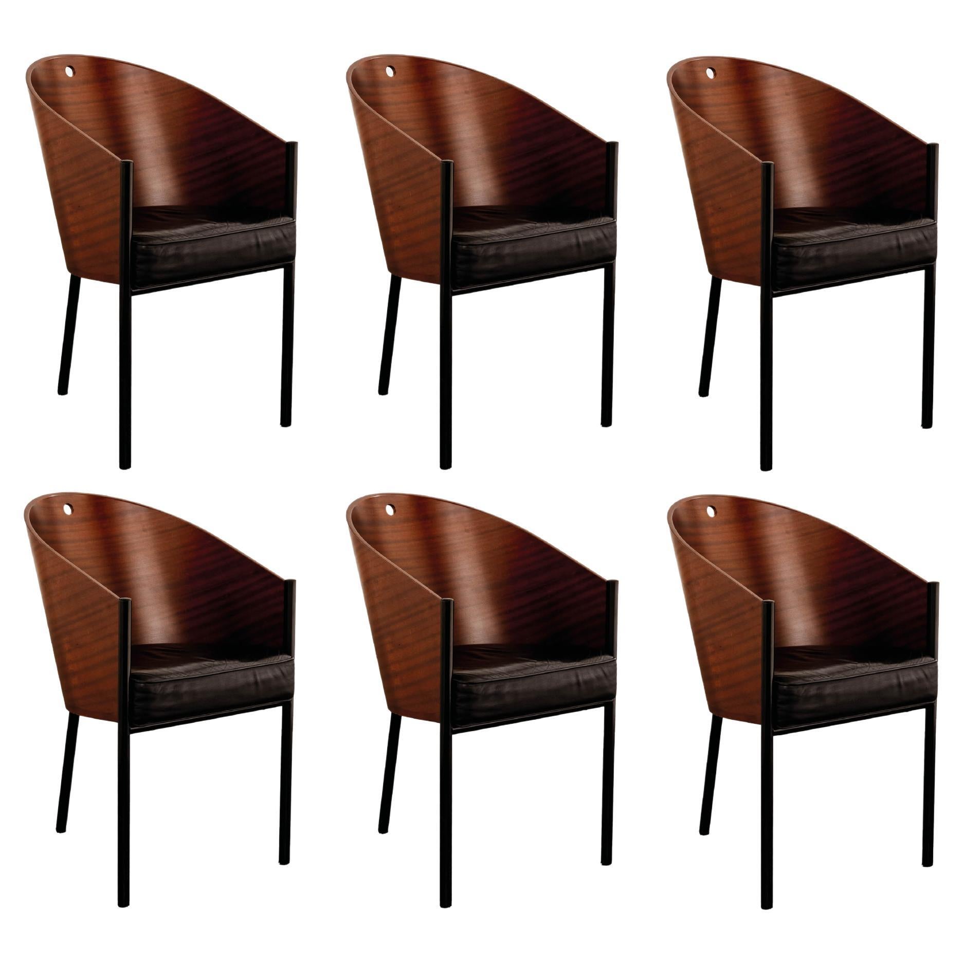 Philippe Starck “Costes” Dining Chairs for Driade, 1984, Set of 6