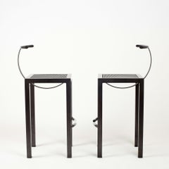 Philippe Starck Dark Grey Sarapis Barstools, 1986