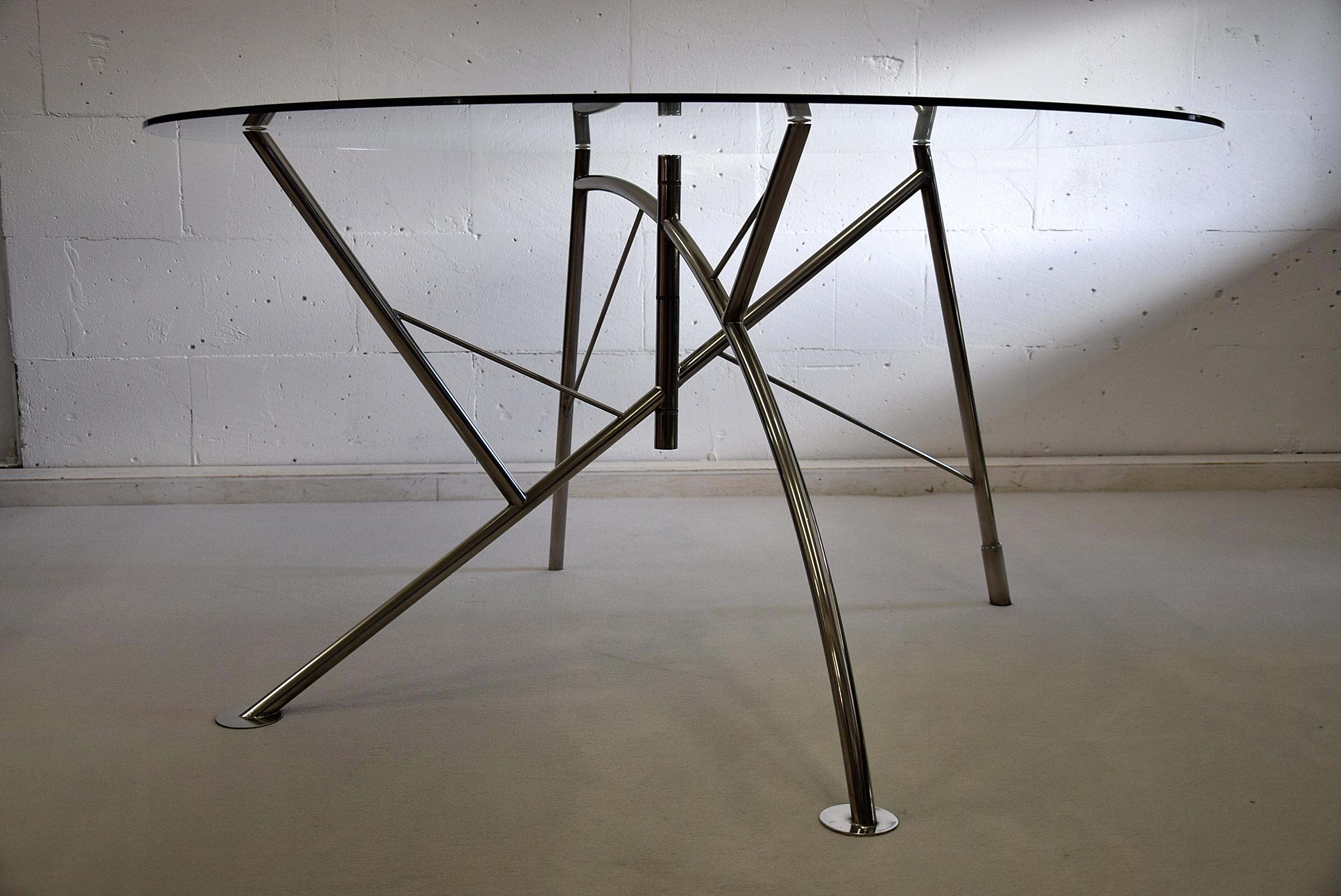 Philippe Starck Dole Melipone Dining Table First Edition by XO In Good Condition For Sale In Weesp, NL