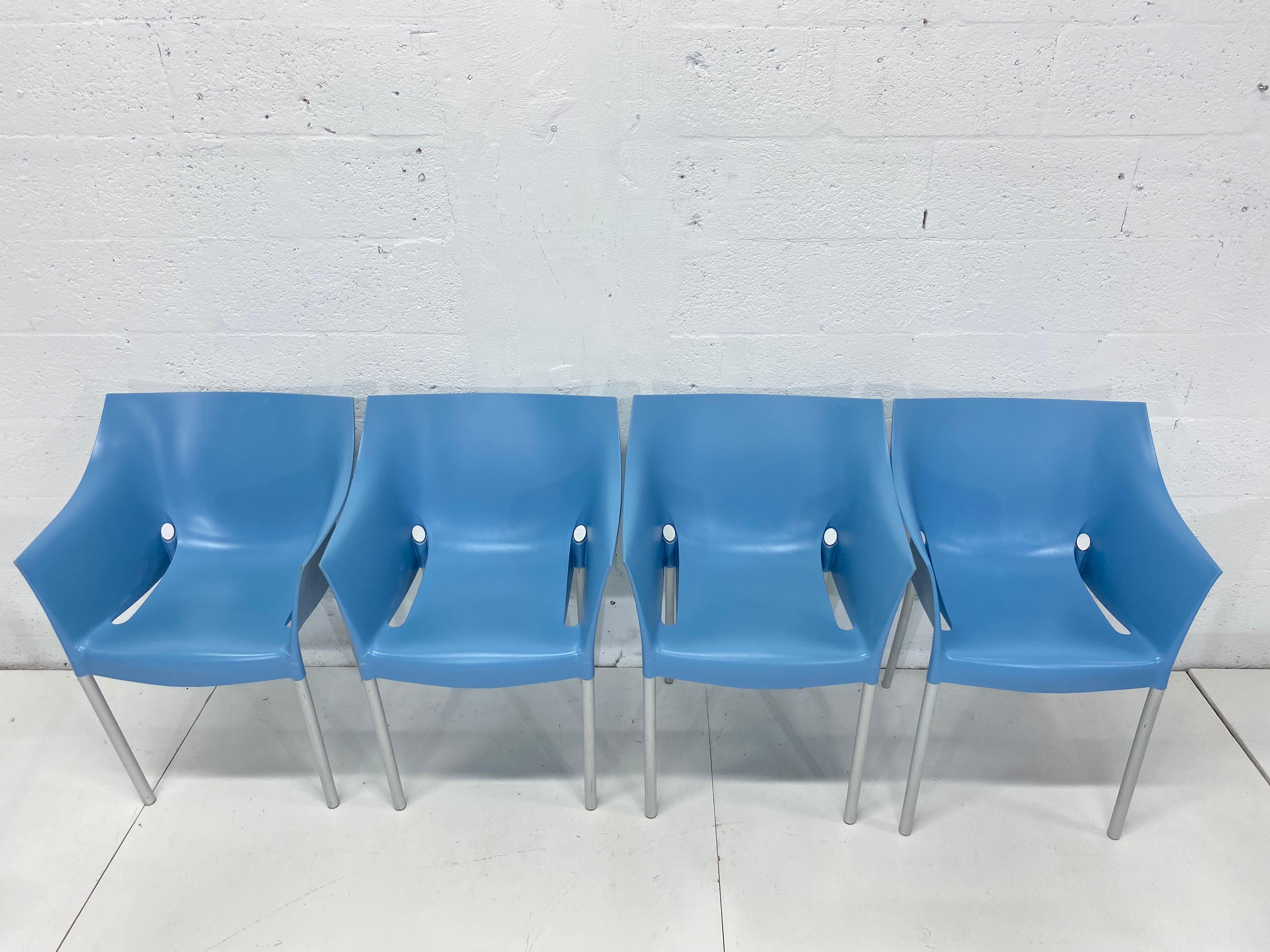 Philippe Starck Dr. No Blue Dining Chairs for Kartell 1