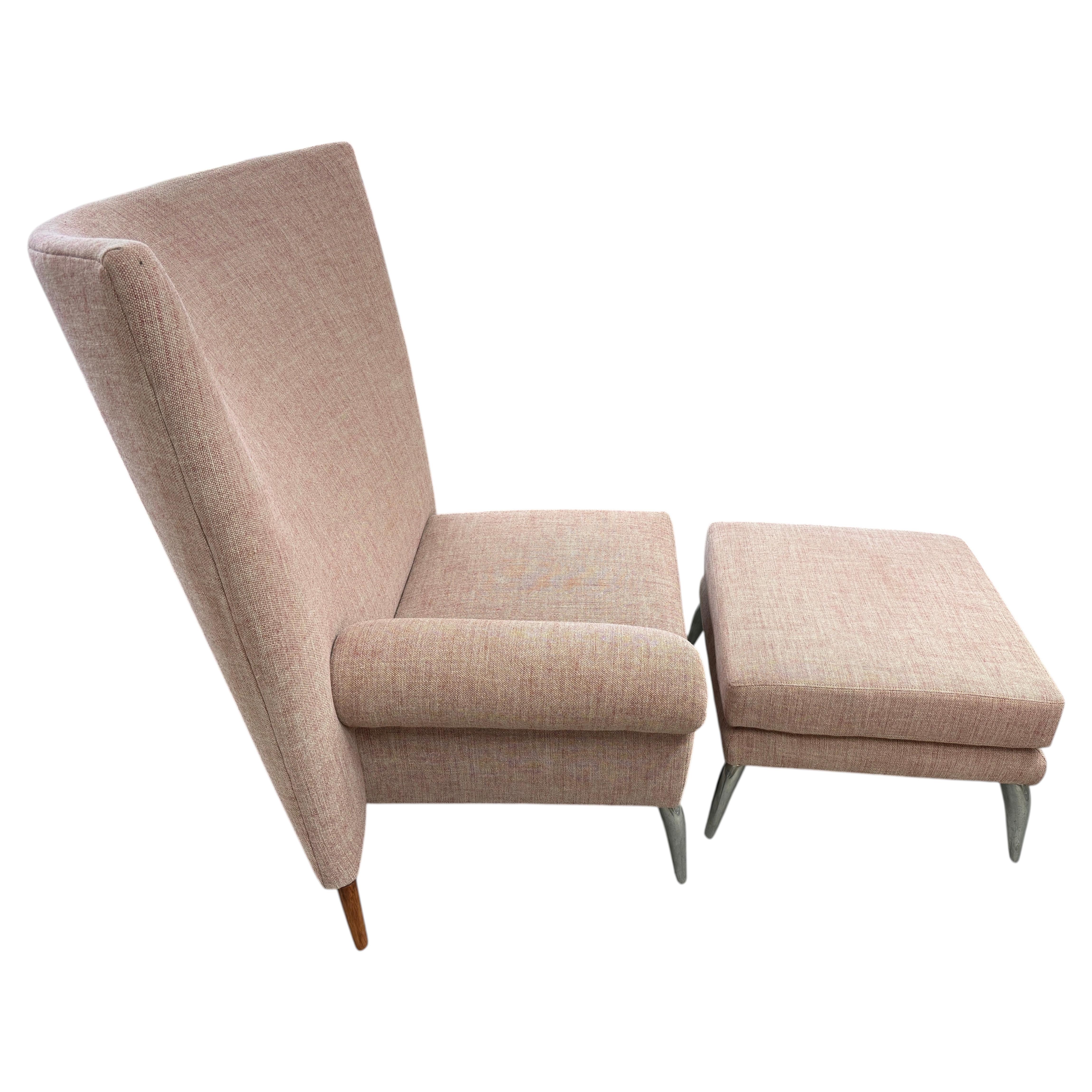 Philippe Starck Driade Royalton Chair and Ottoman For Sale