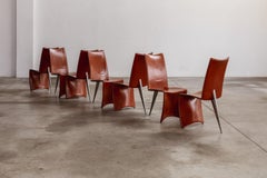 Chaises de salle à manger "Ed Archer" de Philippe Starck pour Driade, 1986, ensemble de 7 pièces