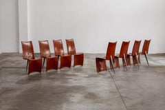 Chaises de salle à manger "Ed Archer" de Philippe Starck pour Driade, 1986, ensemble de 8 pièces