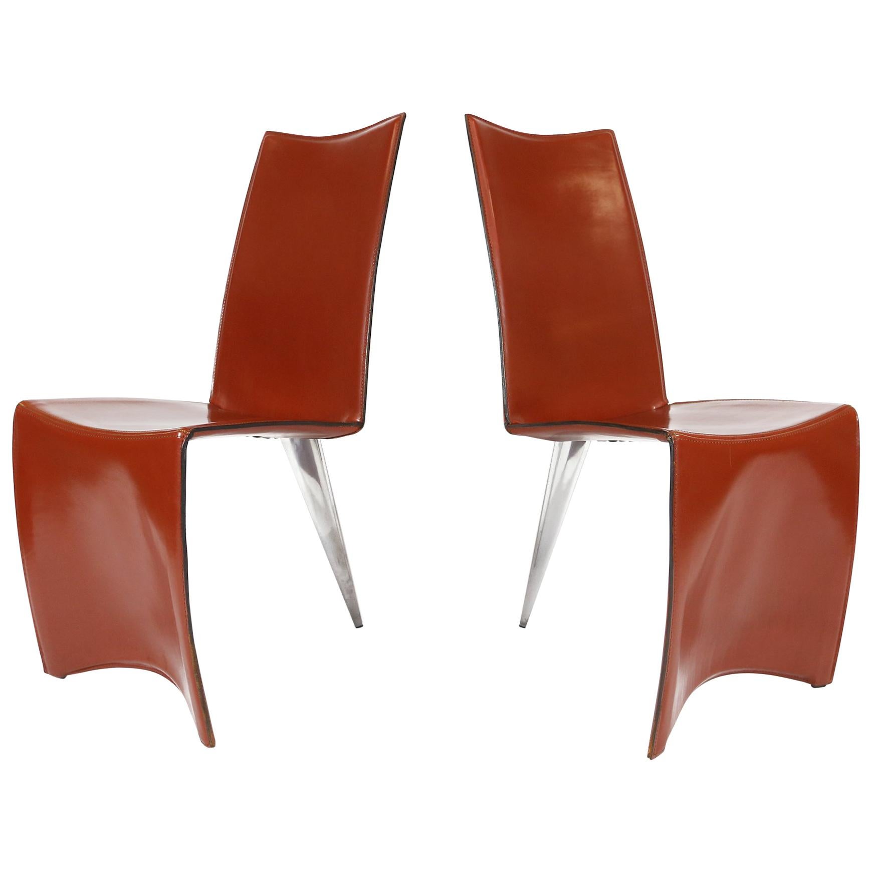 Philippe Starck, Ed Archer Model Chairs for Driade or Aleph For Sale