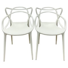 Paire de chaises White Masters de Philippe Starck & Eugeni Quitllet pour Kartell