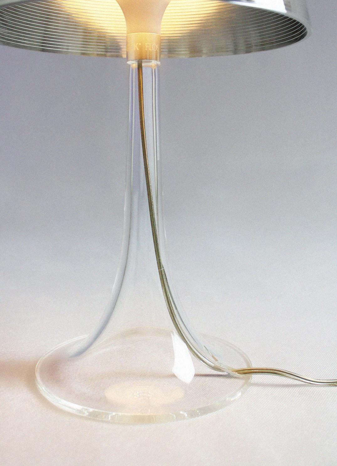 Philippe Starck Flos Miss K Tischlampe Transparent Grau 21. Jahrhundert (Moderne) im Angebot