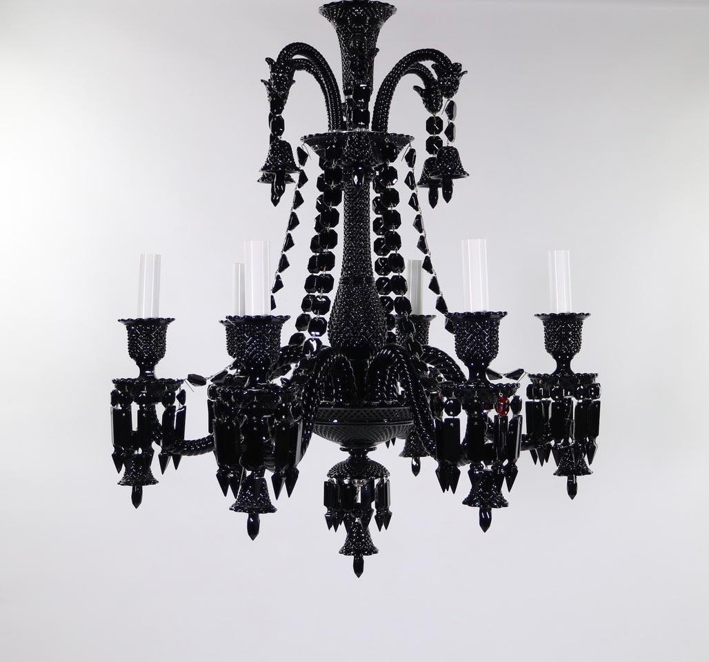 baccarat black chandelier