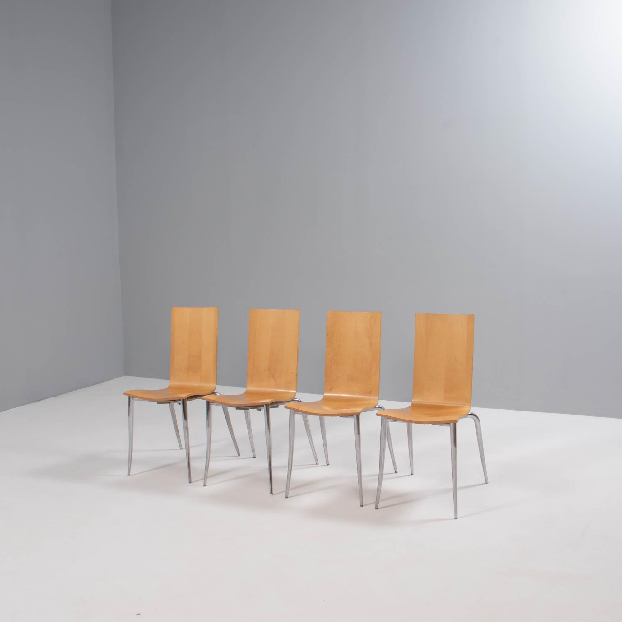 Italian Philippe Starck for Driade Olly Tango Chairs, Set of 4