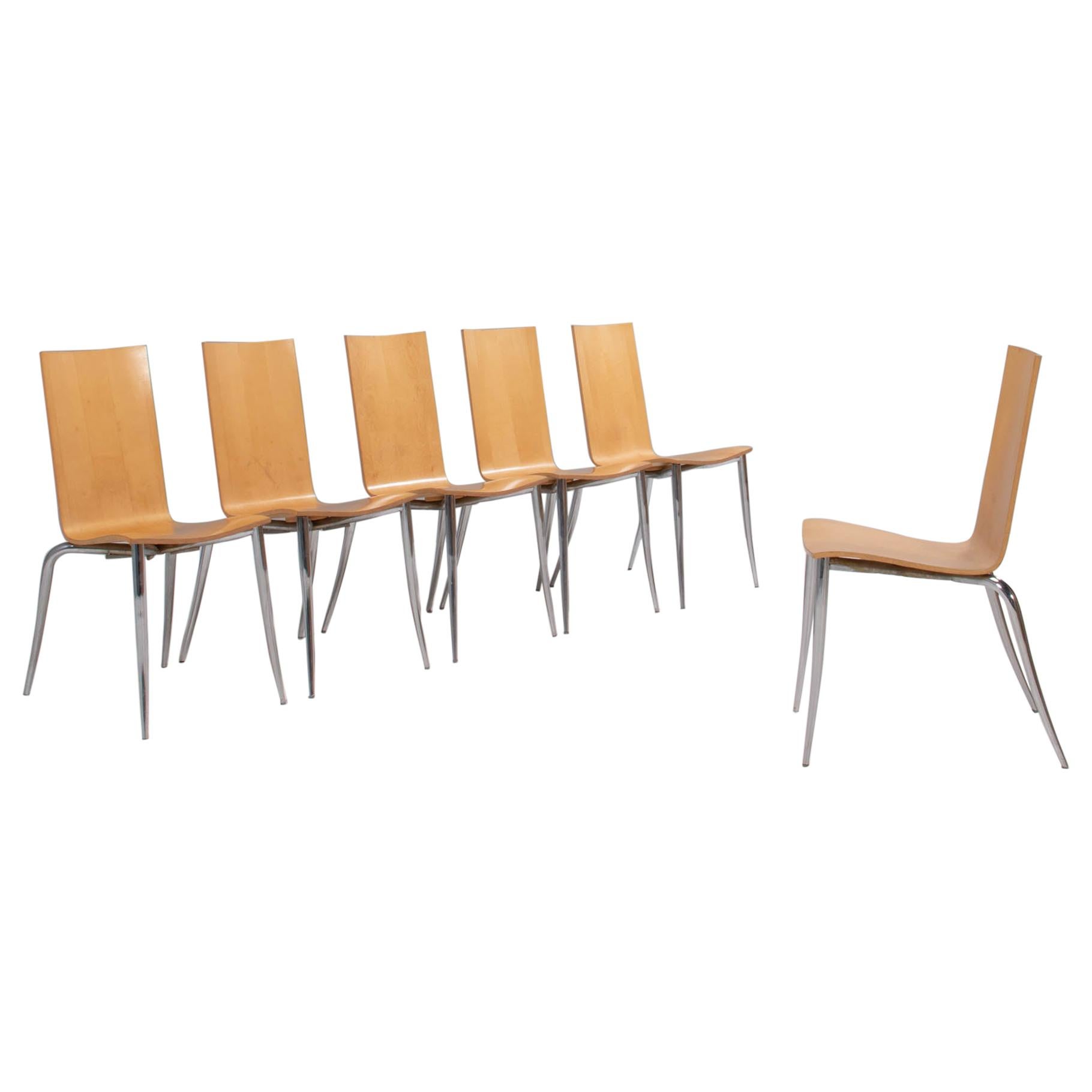 Philippe Starck for Driade Olly Tango Chairs, Set of 6