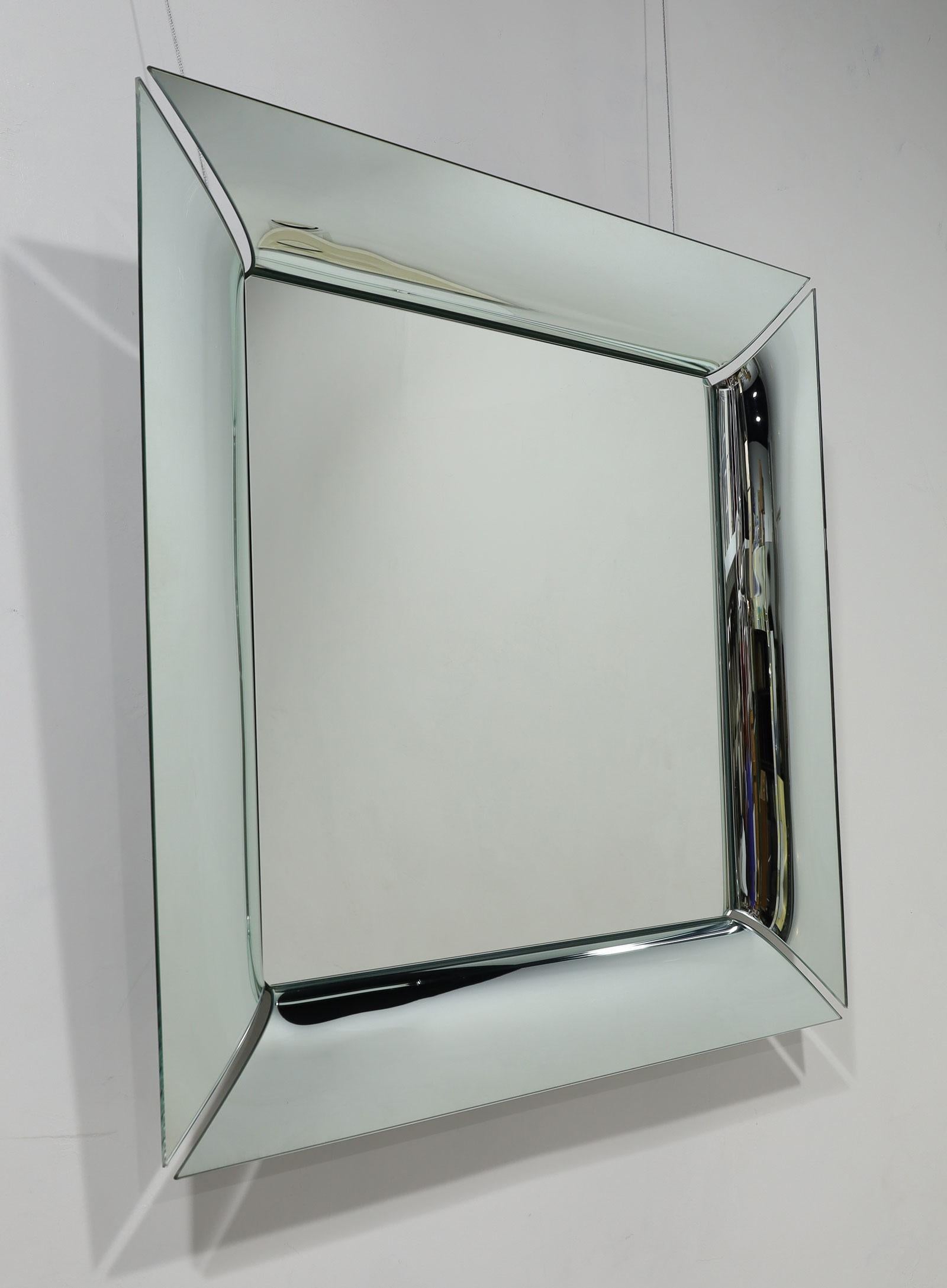 Contemporary Philippe Starck for Fiam Caadre Square Mirror 41