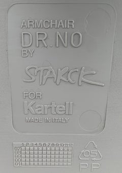 Philippe Starck for Kartell Grey Dr No Stackable Iconic Armchairs Price for Pair